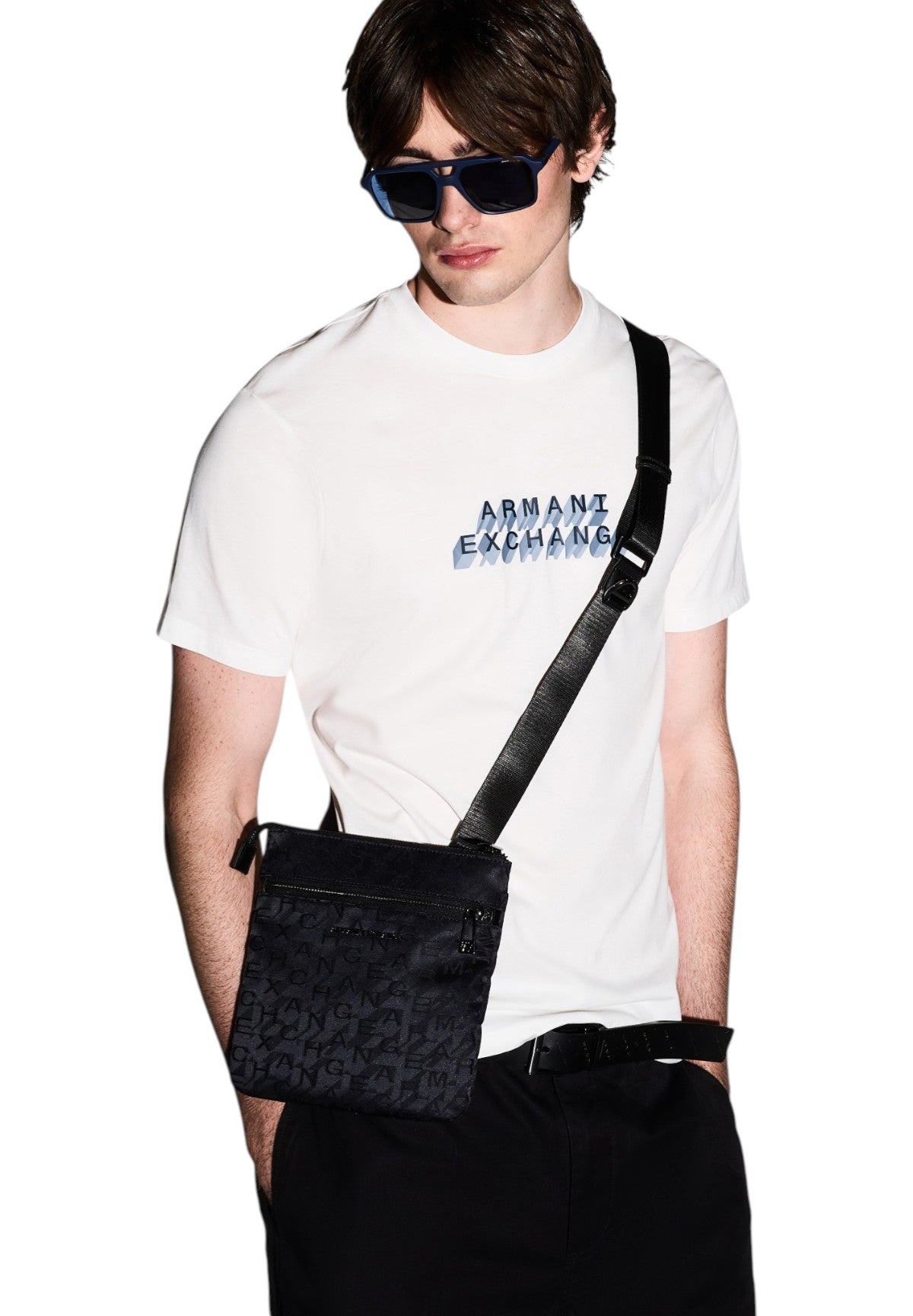 Borsello a Tracolla XM001612 Deep Navy