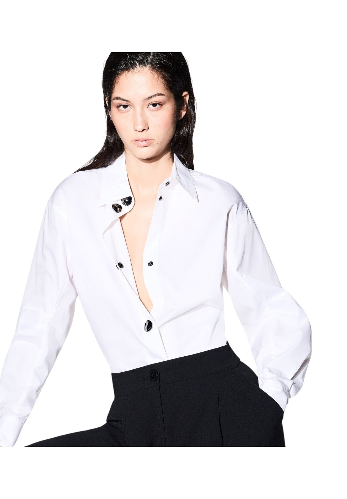 Camicia a Maniche Lunghe XW002008 Optic White