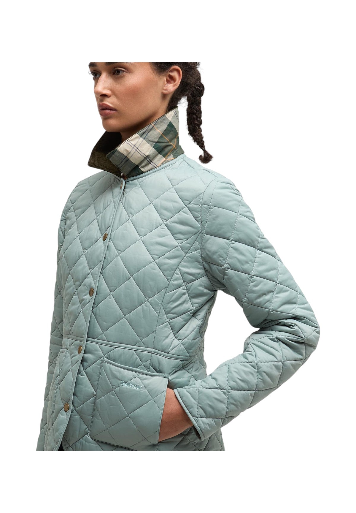 Giubbino Deveron Quilt LQU1012 Blue Sage, Olive