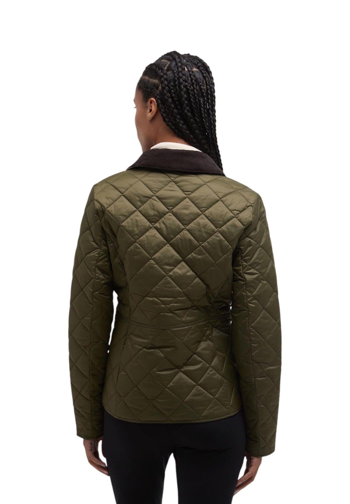 Giubbino Deveron Quilt LQU1012 Olive, Pale Pink