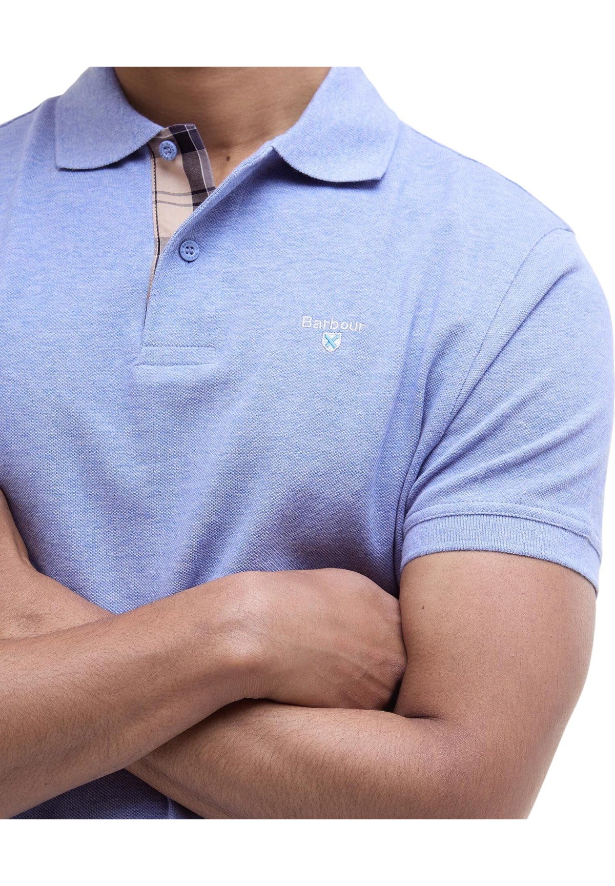 Polo Jersey Tartan Pique Polo MML0012 Sky Marl