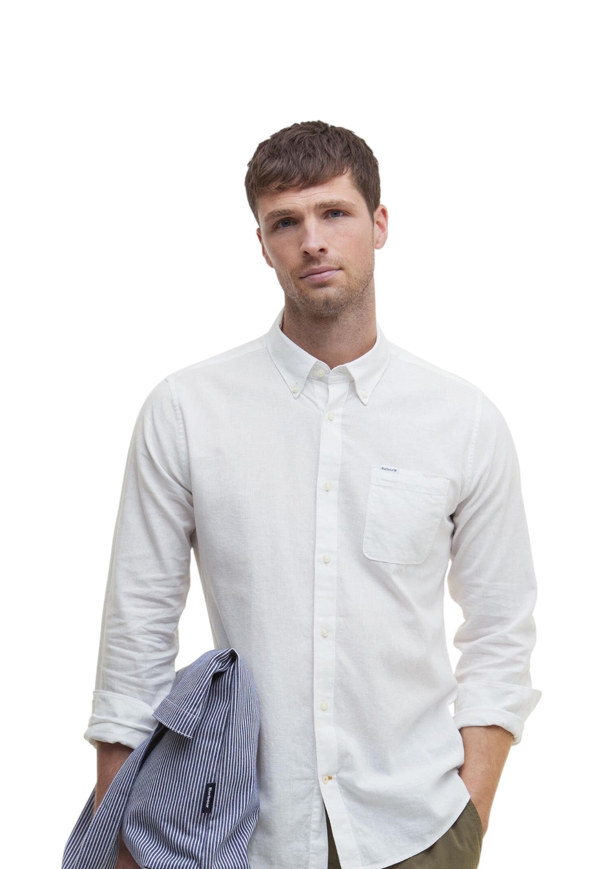Camicia a Maniche Lunghe Nelson Tailored Shirt MSH5090 White