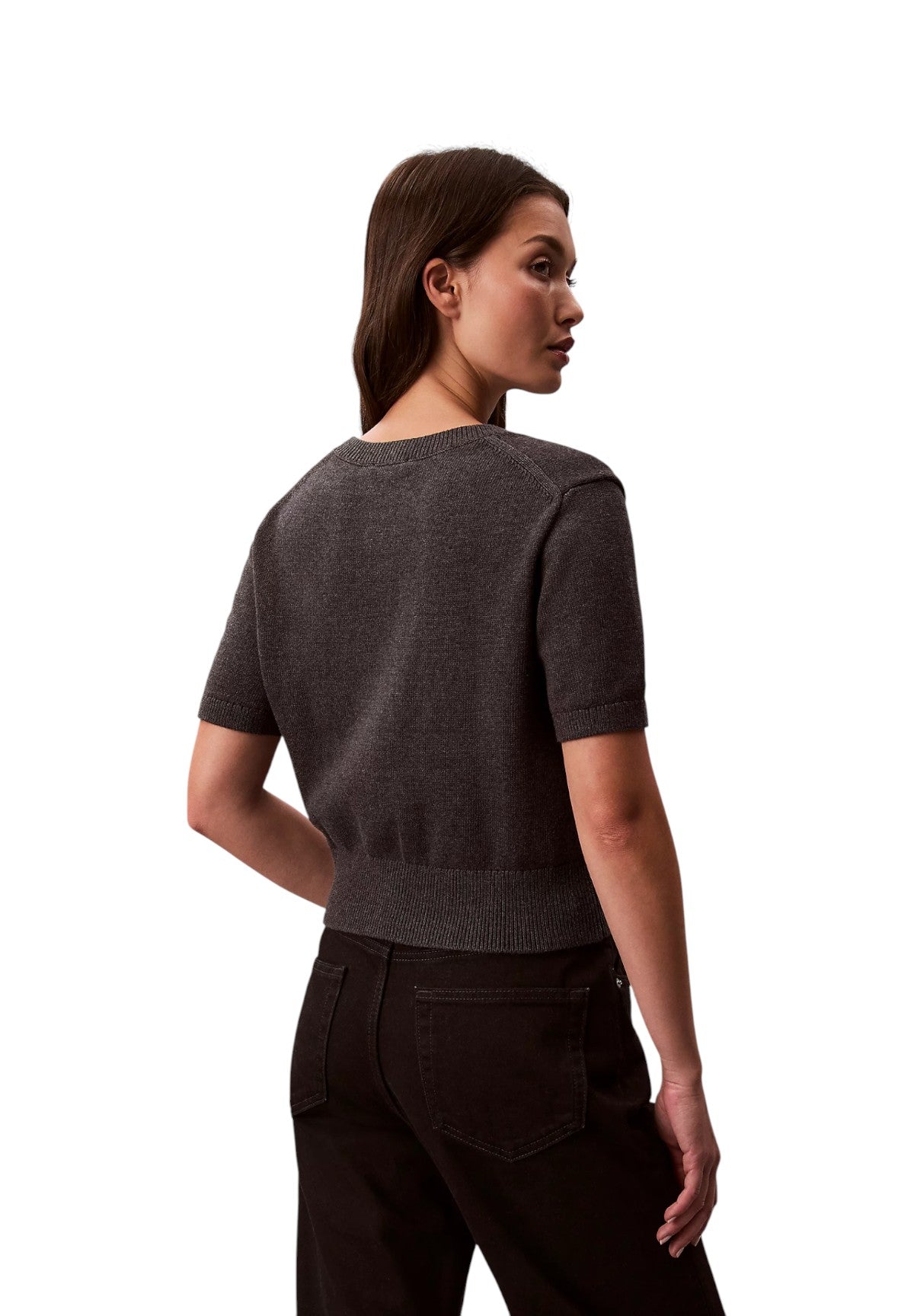 Maglia Chunky Cotton Graphi LV044E306G B85 Charcoal Heather