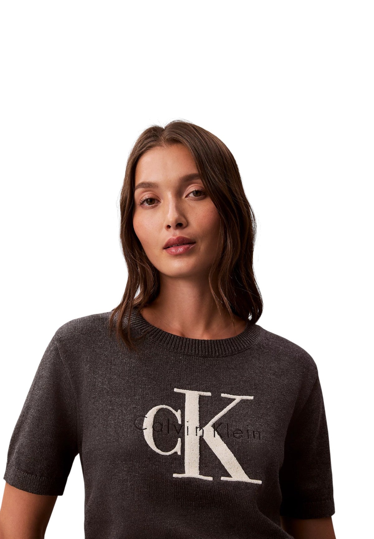 Maglia Chunky Cotton Graphi LV044E306G B85 Charcoal Heather