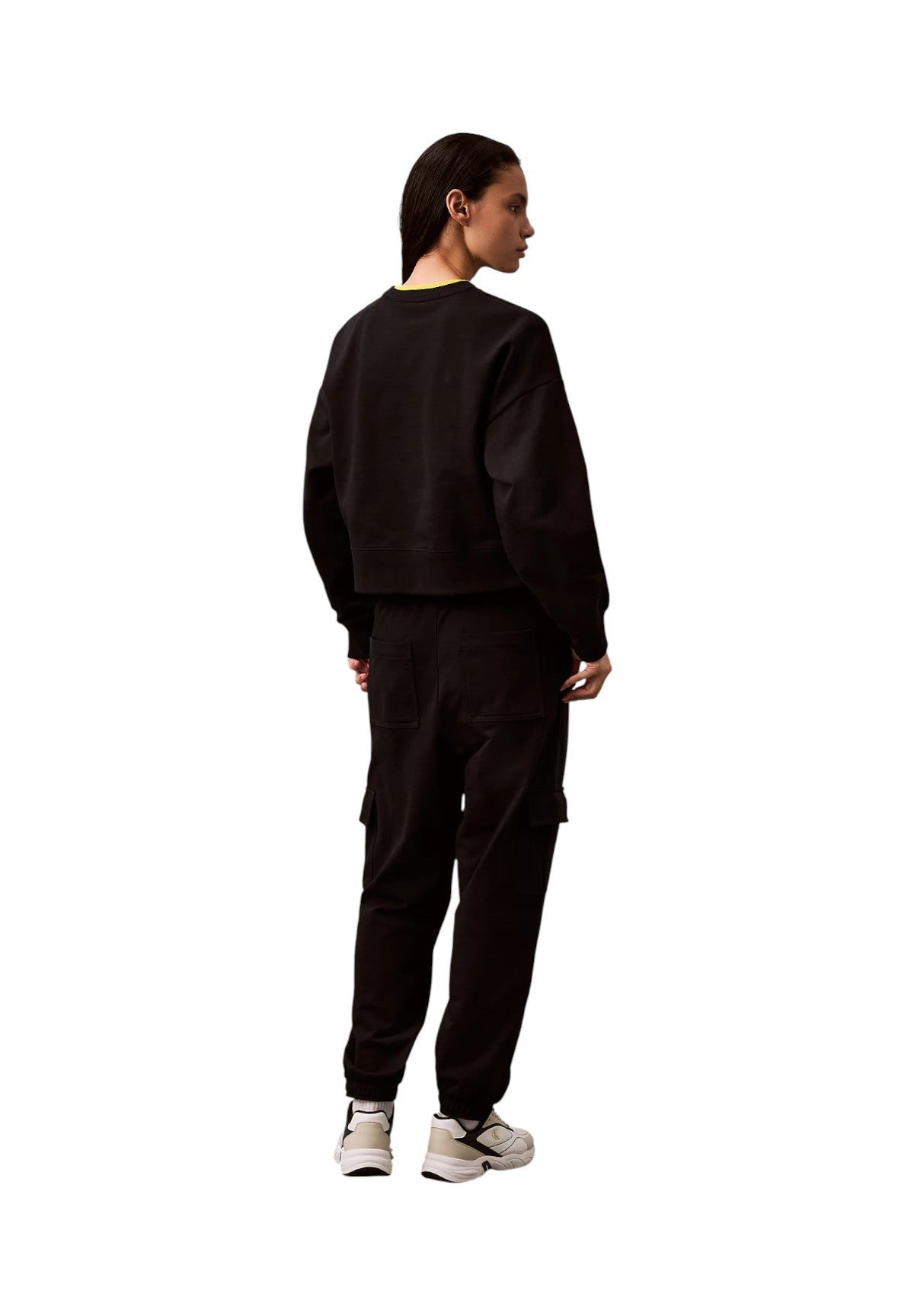 Felpa Girocollo Ls Archive Logo Fren LV047B236G Black