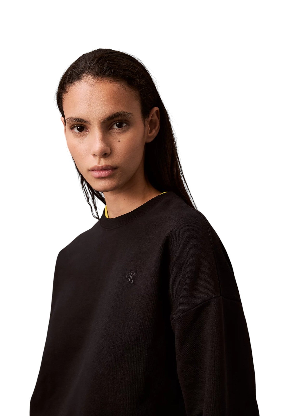 Felpa Girocollo Ls Archive Logo Fren LV047B236G Black