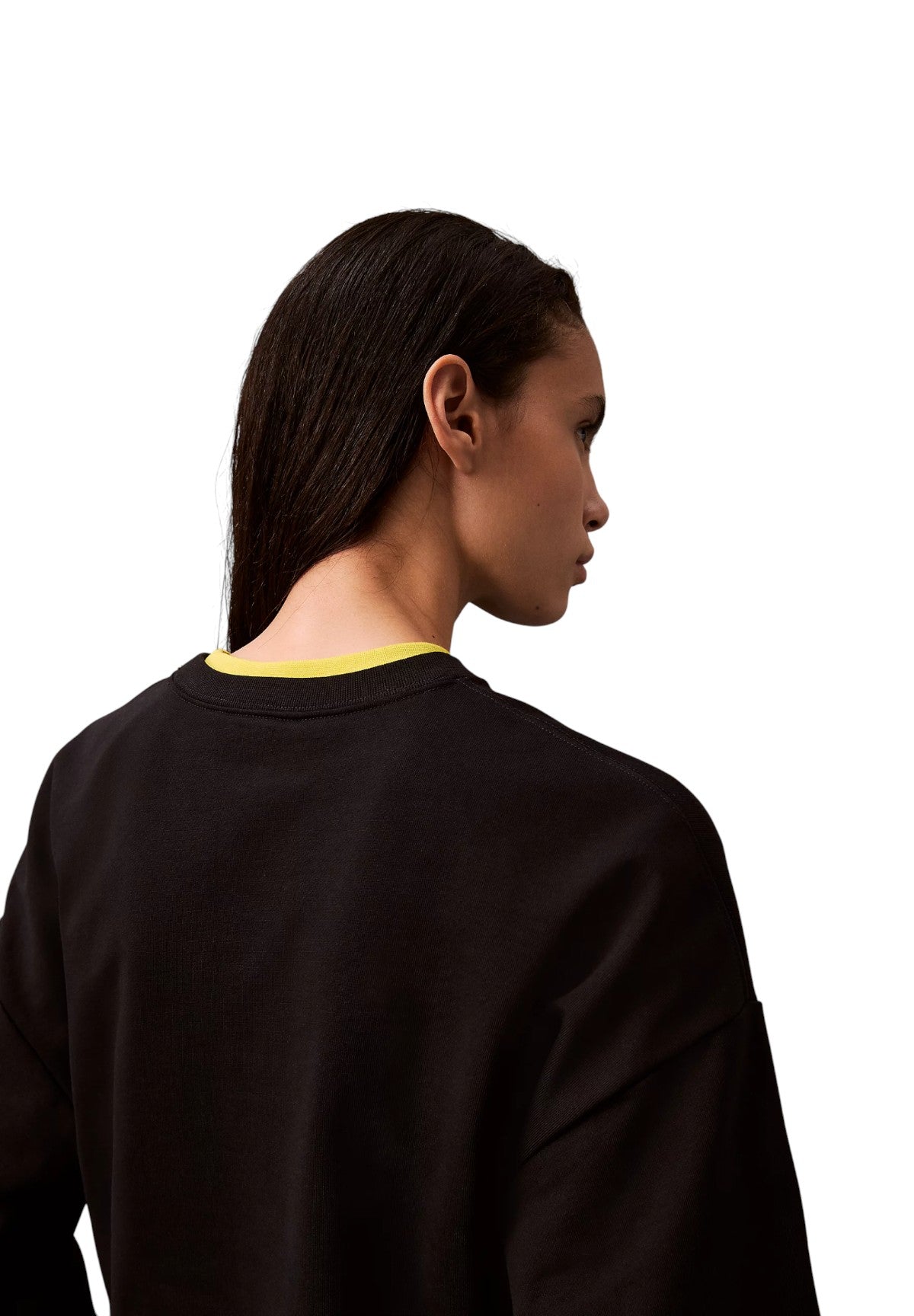 Felpa Girocollo Ls Archive Logo Fren LV047B236G Black