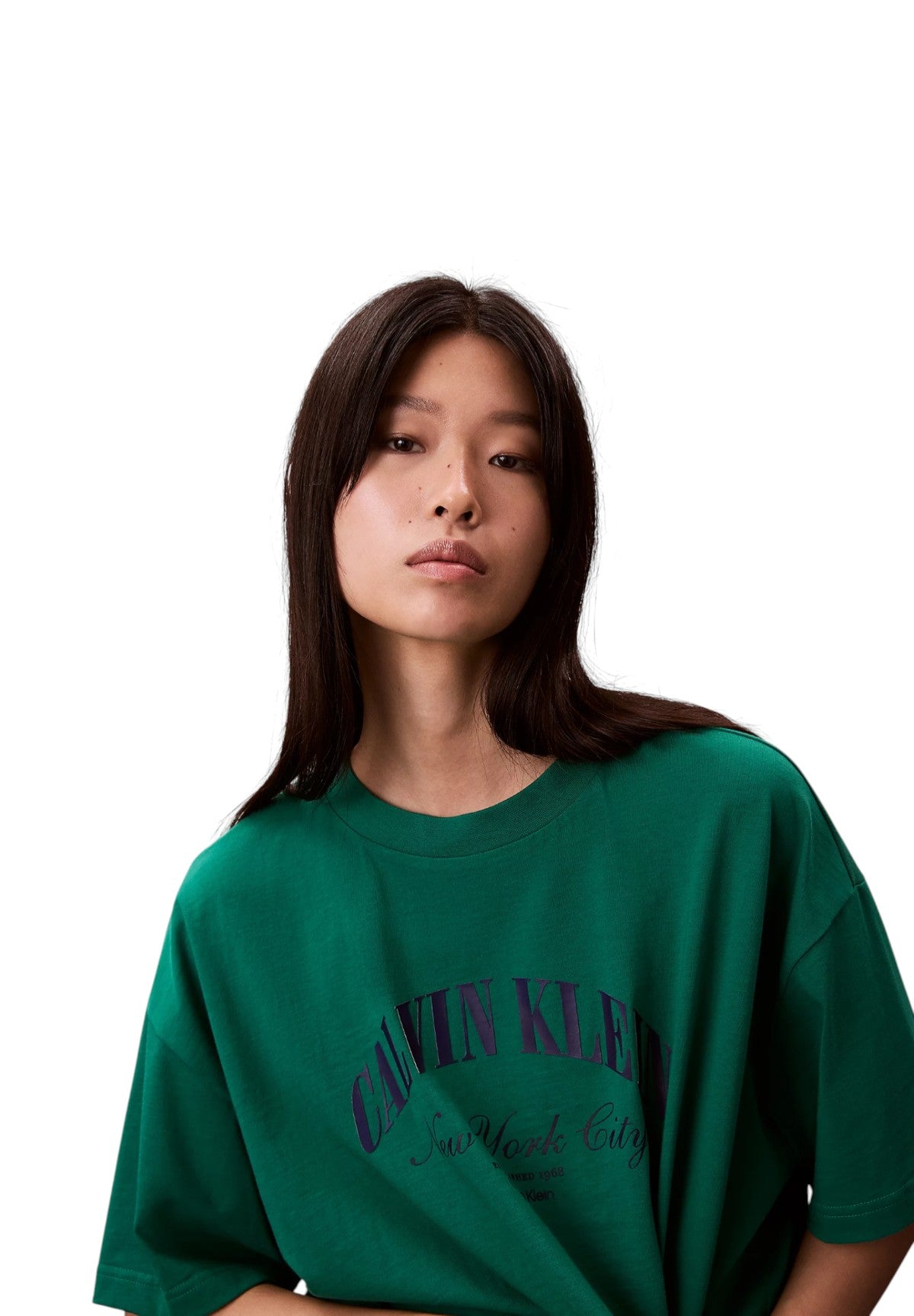 T-shirt a Maniche Corte Ss Cropped Boxy Heri LV047F813G Enchanted Forest