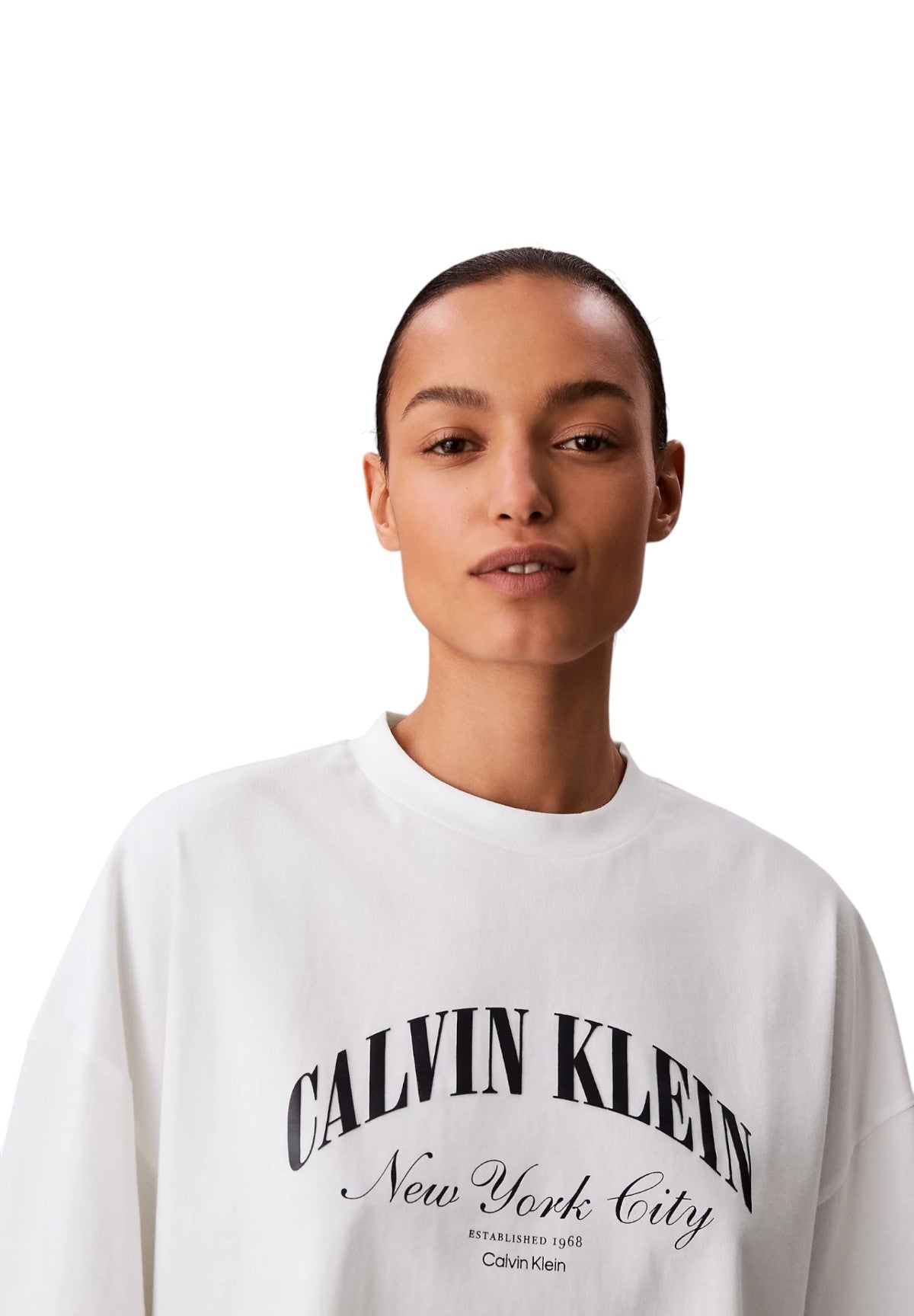 T-shirt a Maniche Corte Ss Cropped Boxy Heri LV047F813G Bright White