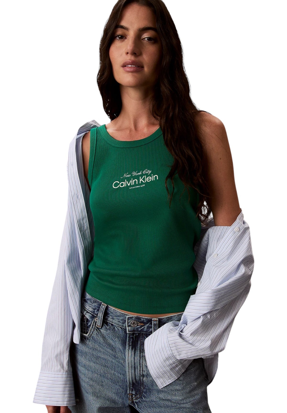 Canotta Contour 2X2 Rib Grap LV047F816G Enchanted Forest