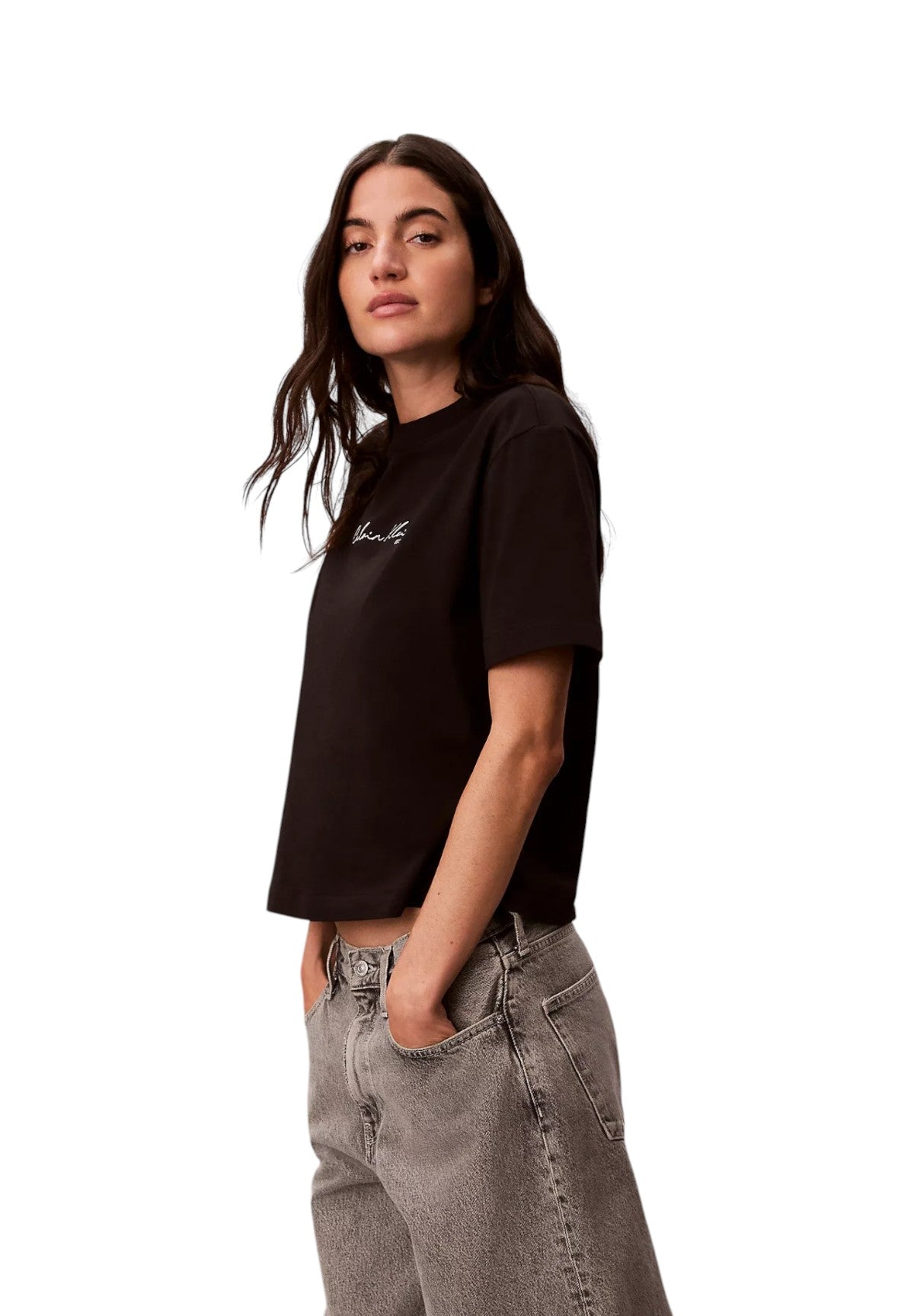 T-shirt a Maniche Corte Ss Graphic Boxy Tee LV047F820G Black