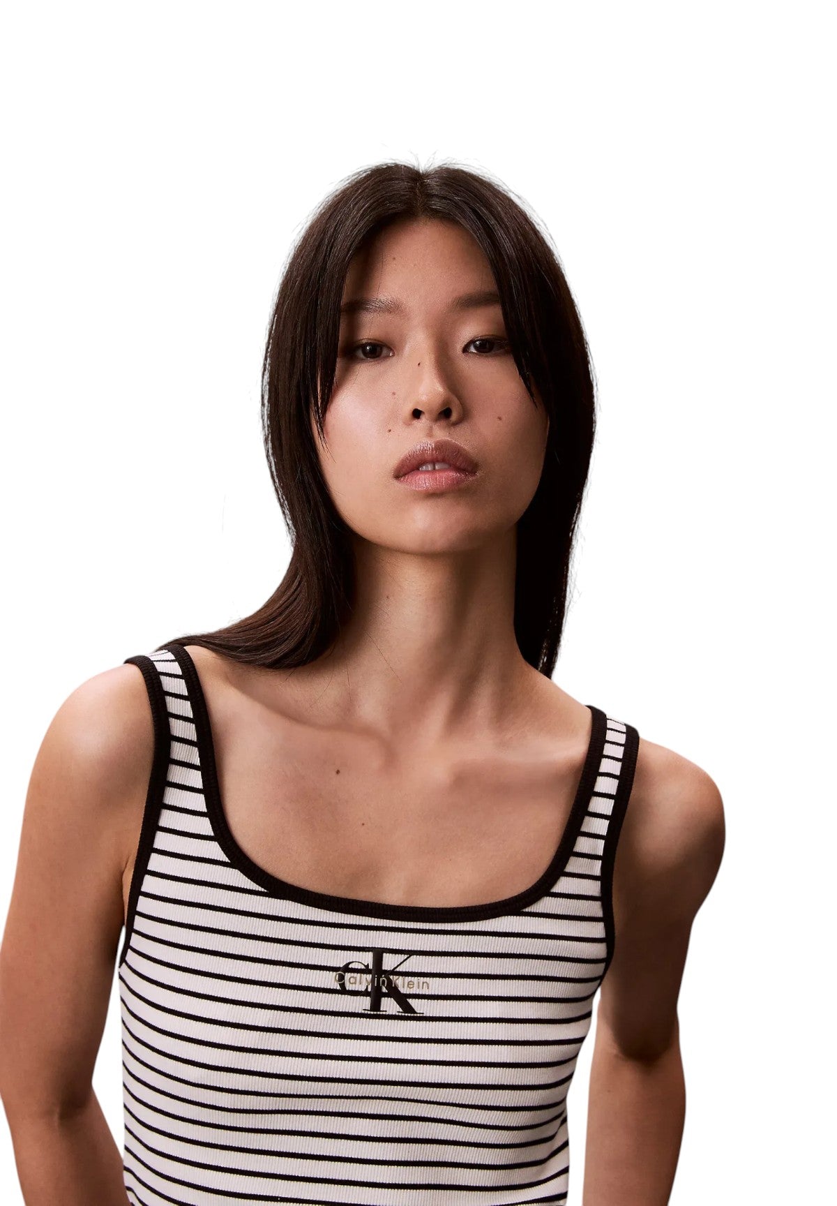 Canotta Striped Monologo Sco LV047F832G Black Stripe