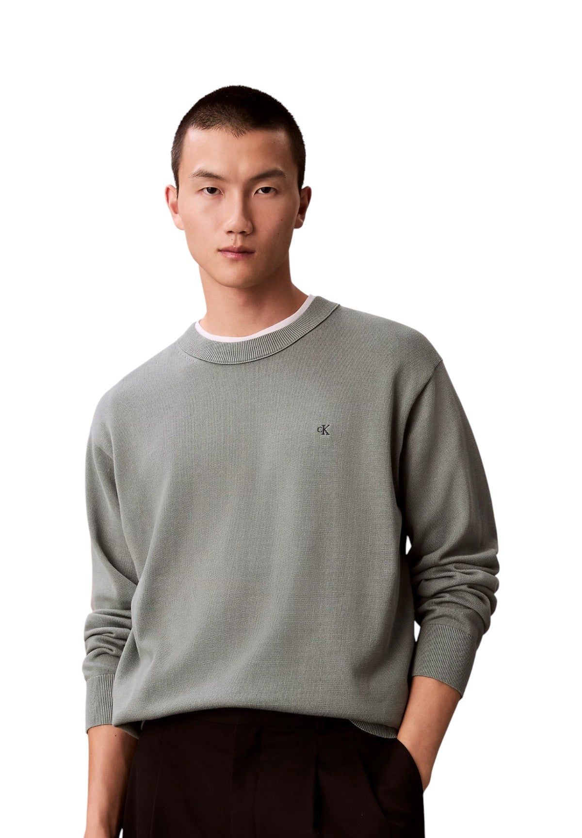 Maglione* Eu Ls Cotton Relaxed LV04RC309G Autumn Green