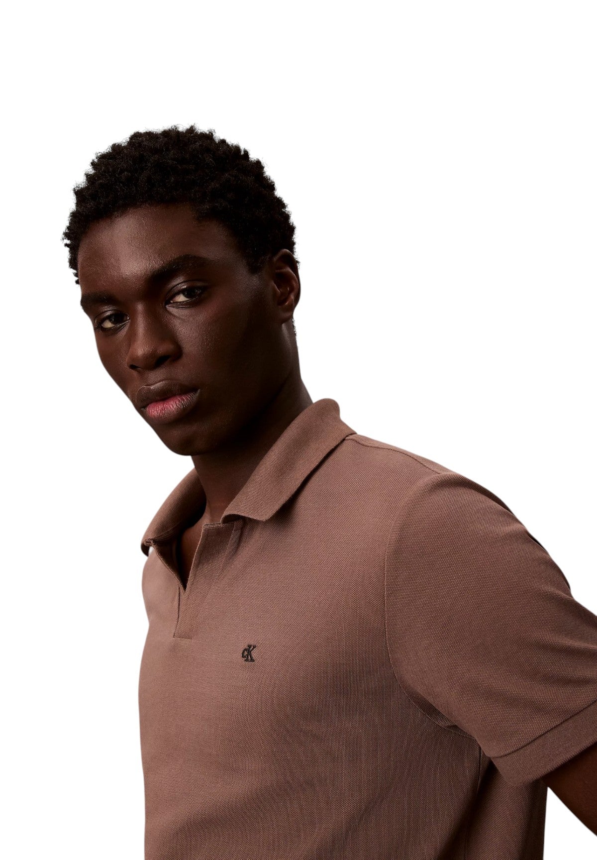 Polo Piqué Ss Open Collar Casua LV04RF215G Warm Oak