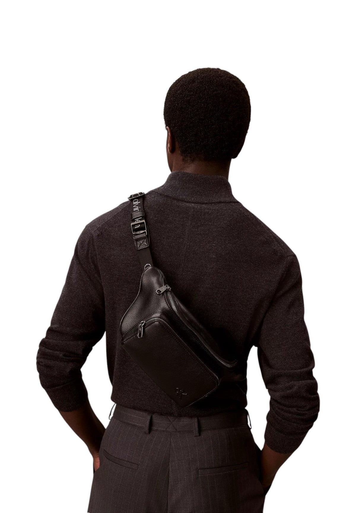 Marsupio LV04D3130G Black, White Webbing