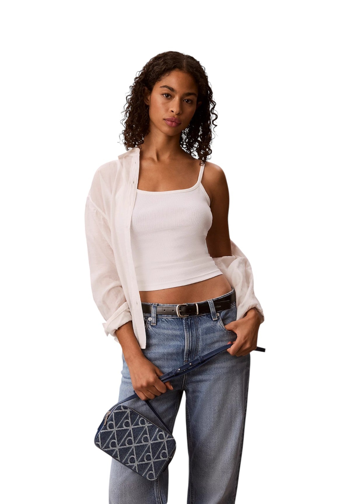 Borsa a Tracolla LV04F3430G Denim Jqd Medium Wash