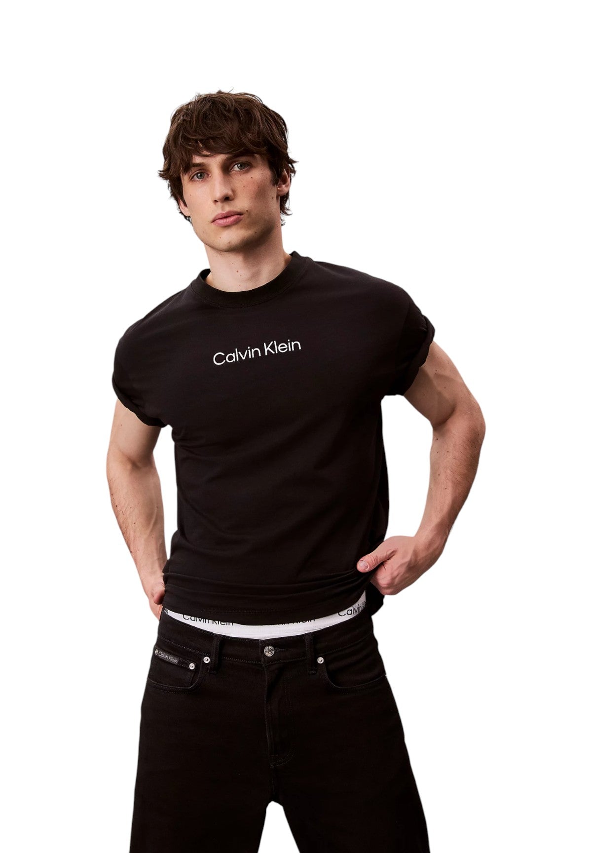 T-shirt a Maniche Corte Ss Standard Logo 30S LV04LD230G Black