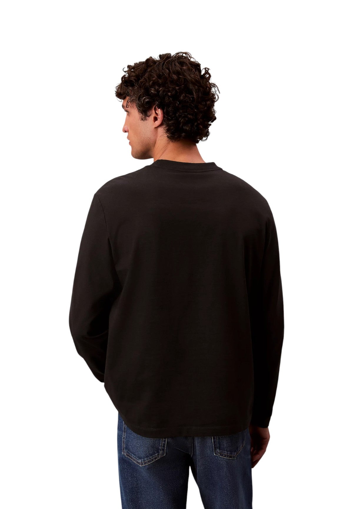 T-shirt a Maniche Lunghe Ls Rlxd Standard Log LV04LD232G Black