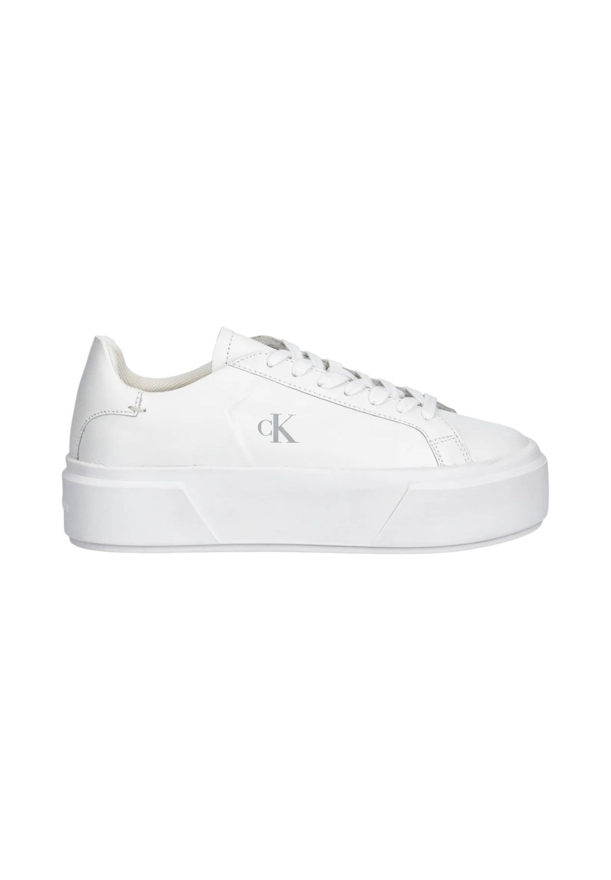 Sneakers Flatform Lace Up Lth YW0YW01928 Triple Bright White