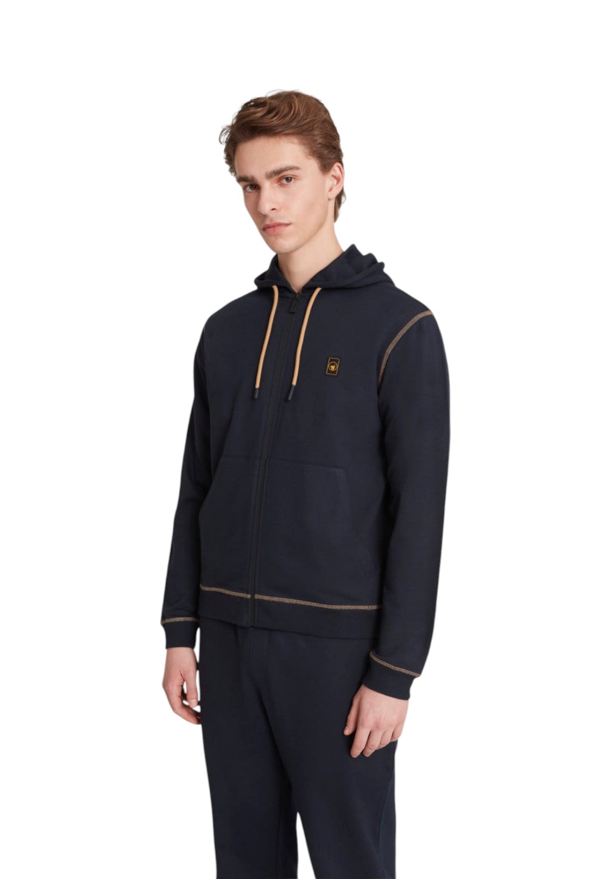 Felpa Full-Zip con Cappuccio 265Cpmf58647 C1E30X KURT Eclipse