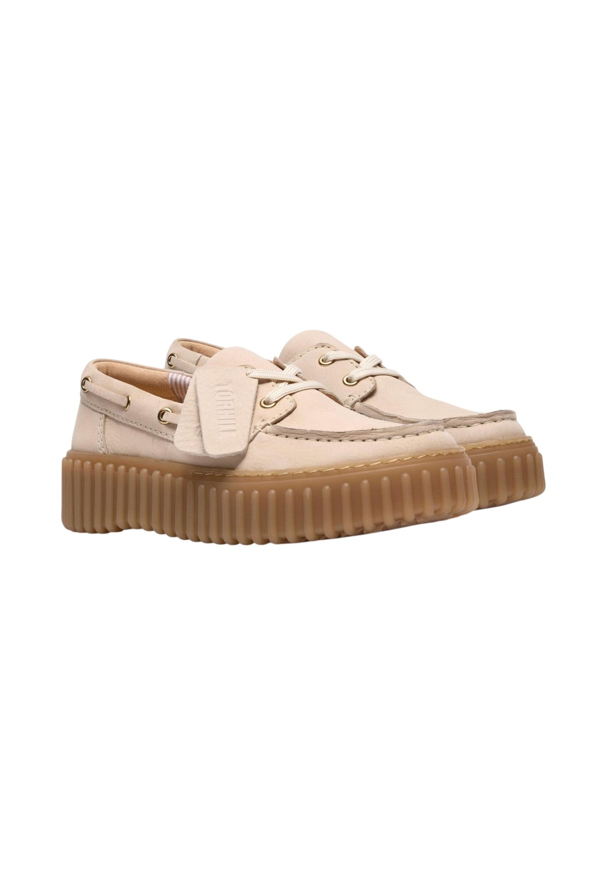 Stringate Torhill Boat 26186302 Cream Nubuck