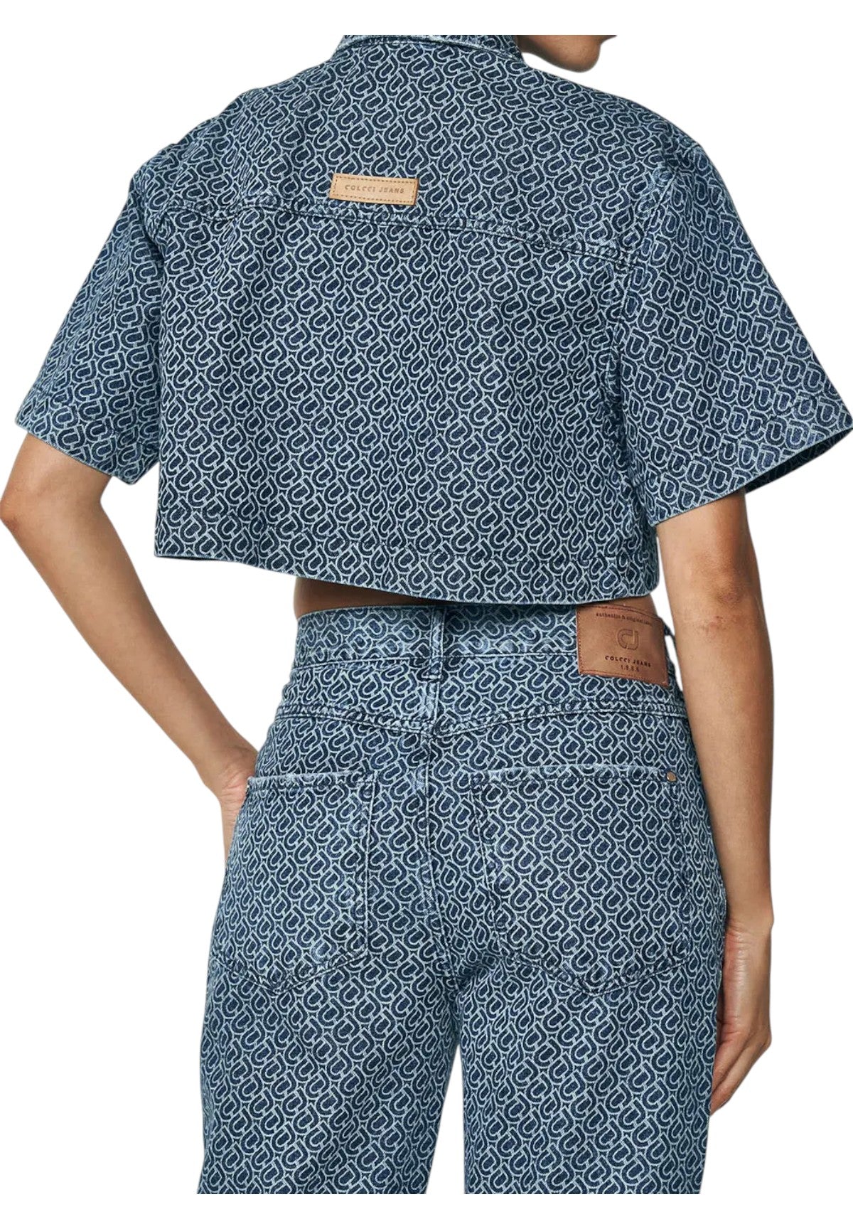 Giubbino di Jeans giubbino logo 321100072 Denim