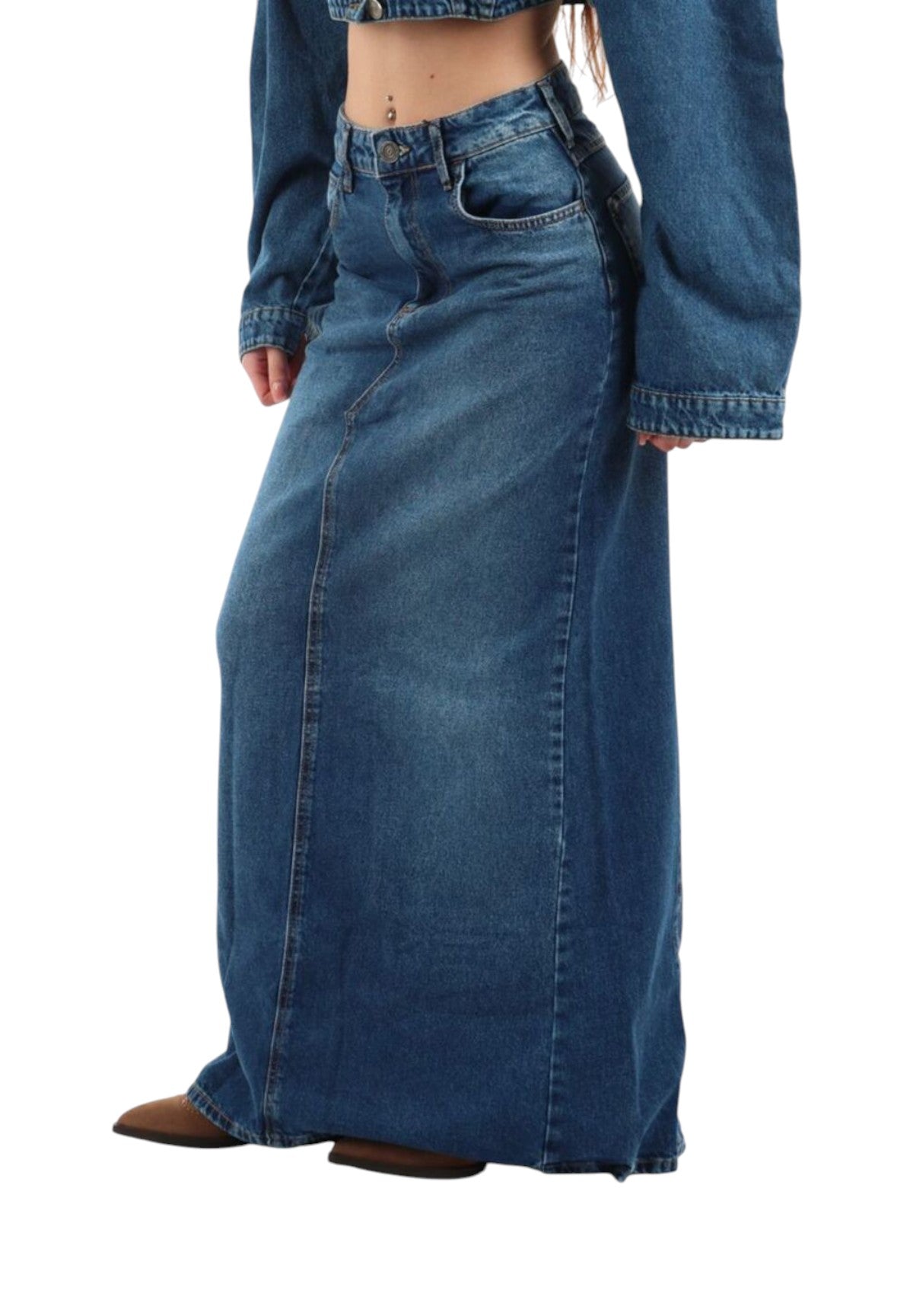 Gonna gonna jeans lunga 811300097 Denim