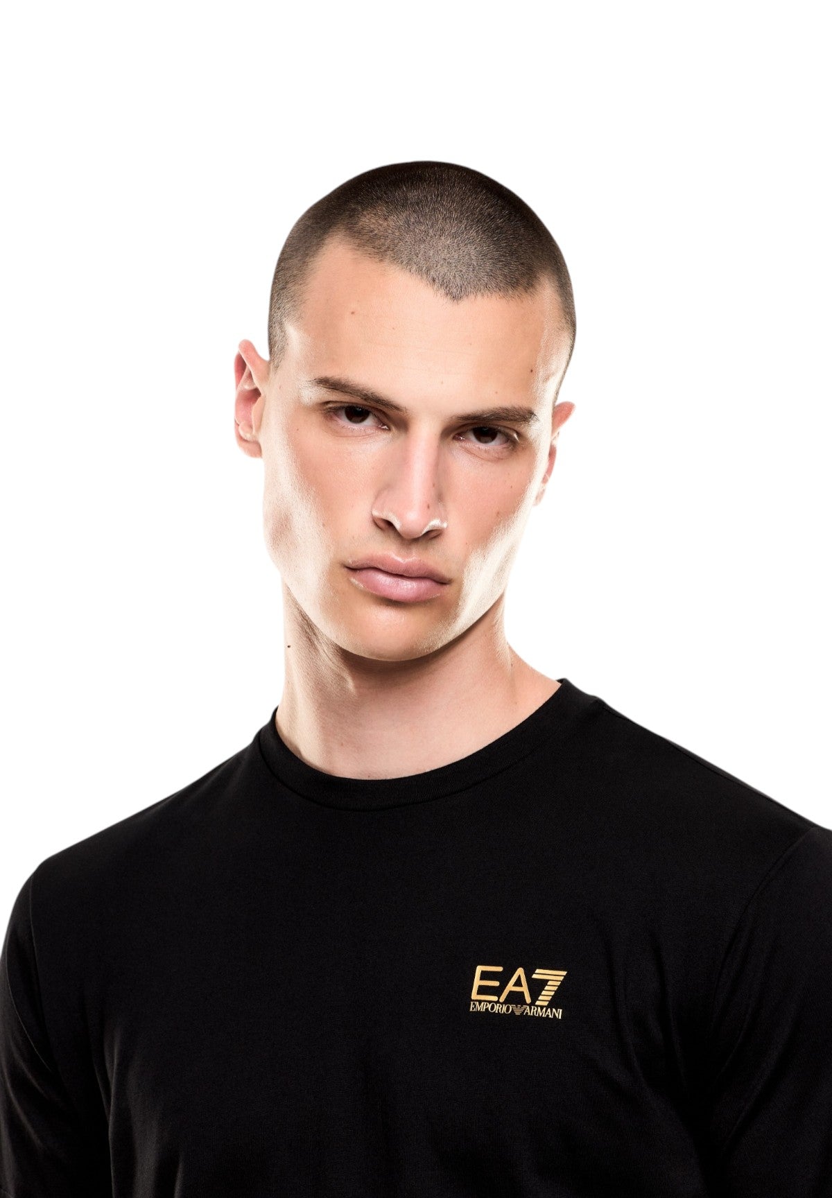 T-shirt a Maniche Corte 7M000567 Black, Gold