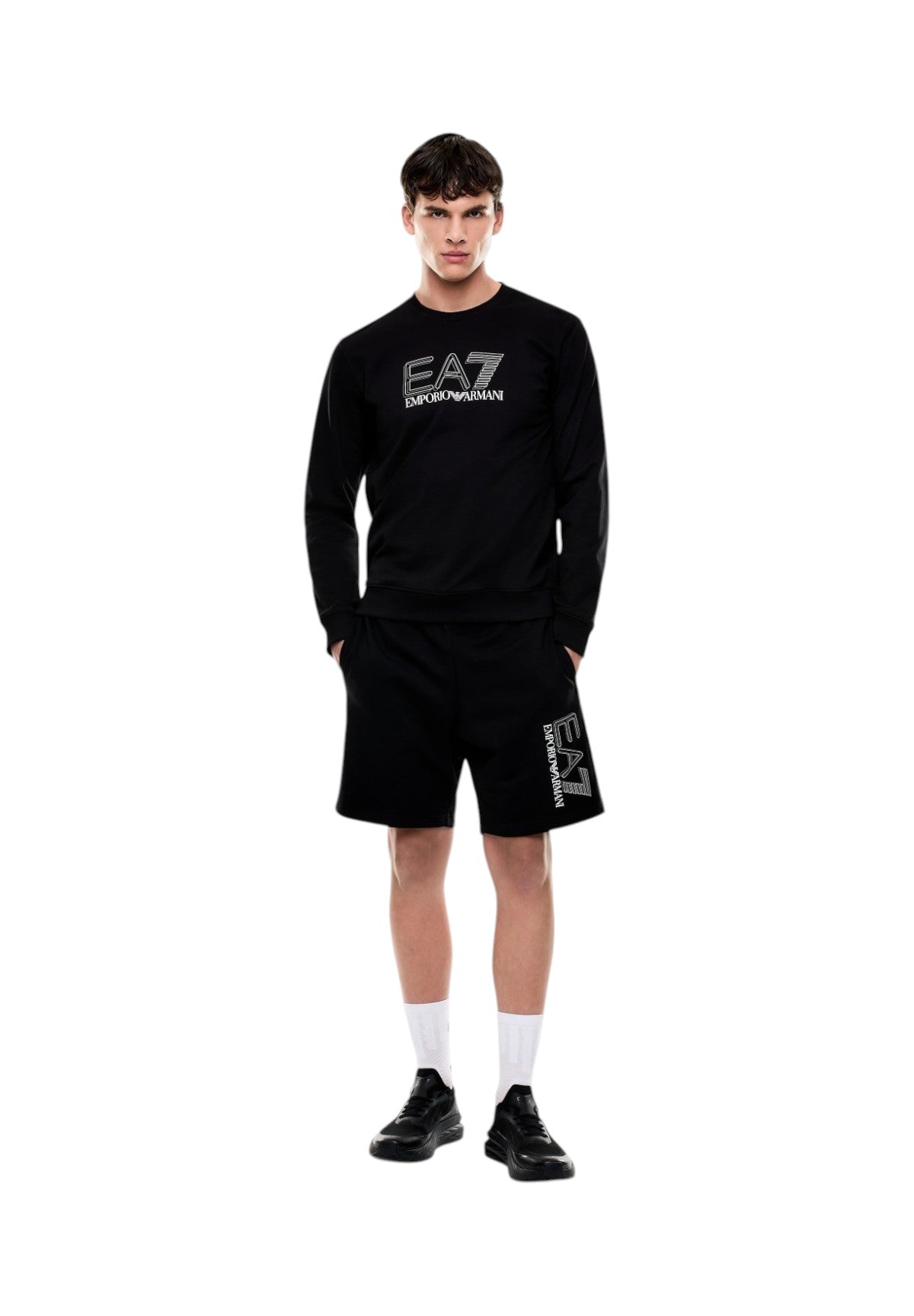 Bermuda in Felpa 7M001315 Black