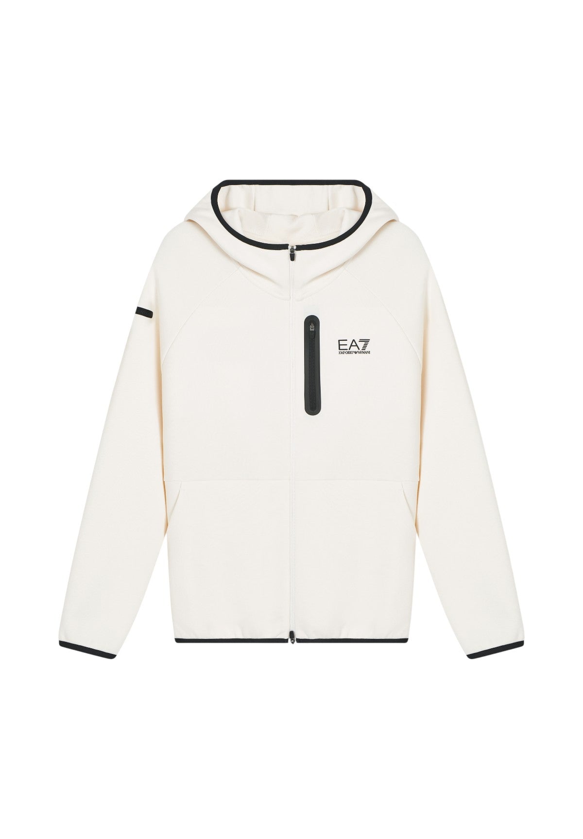 Felpa Full-Zip con Cappuccio 7M001598 Sugar Swizzle