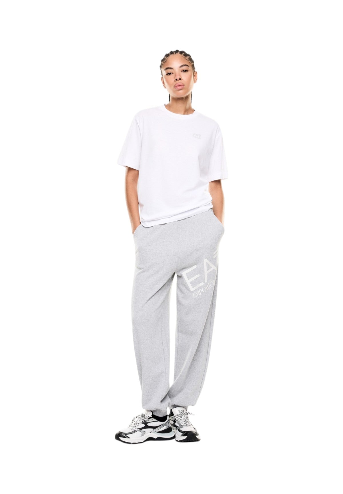 Pantaloni Tuta 7W000968 Light grey melange