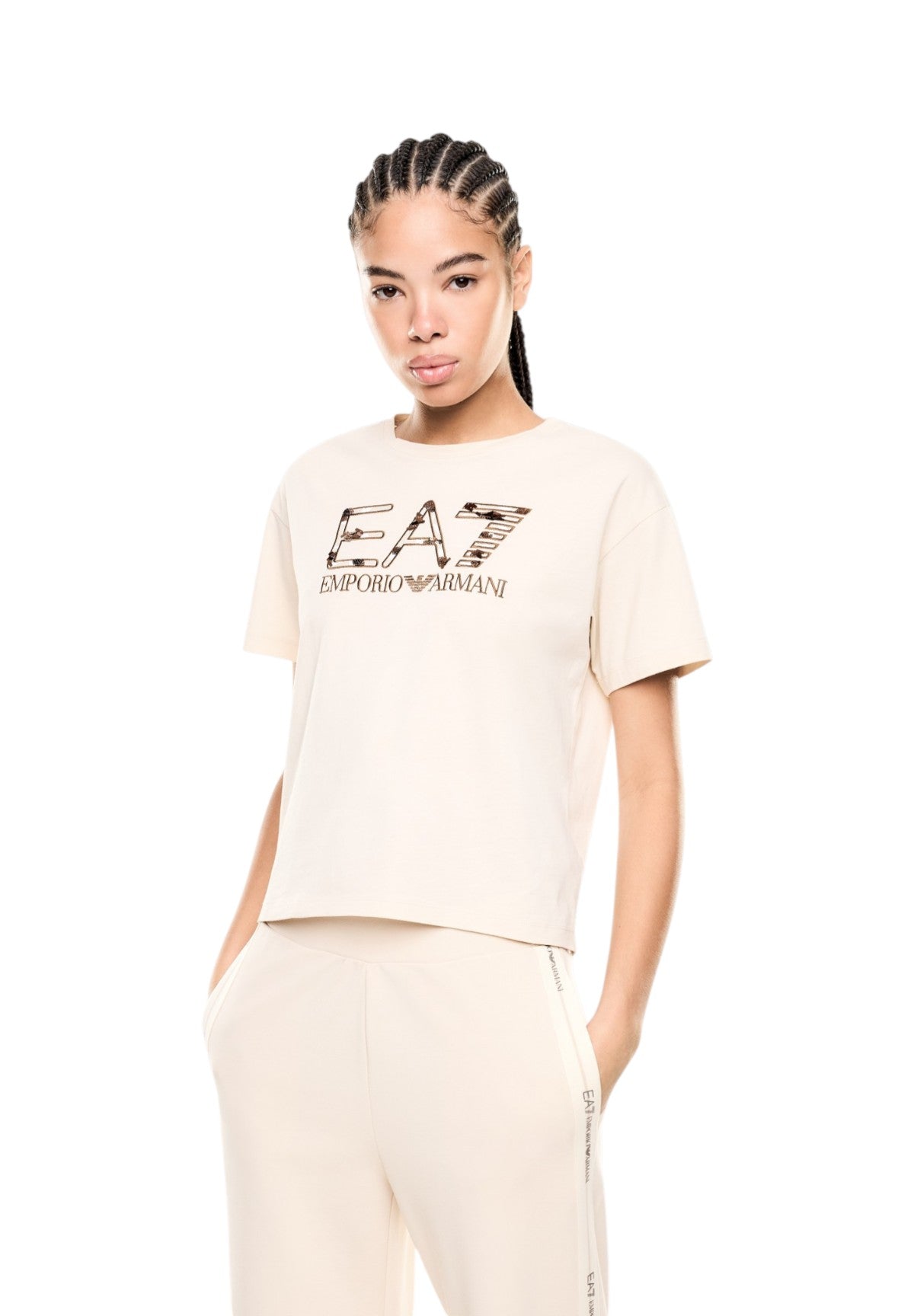 T-shirt a Maniche Corte 7W001096 Fog