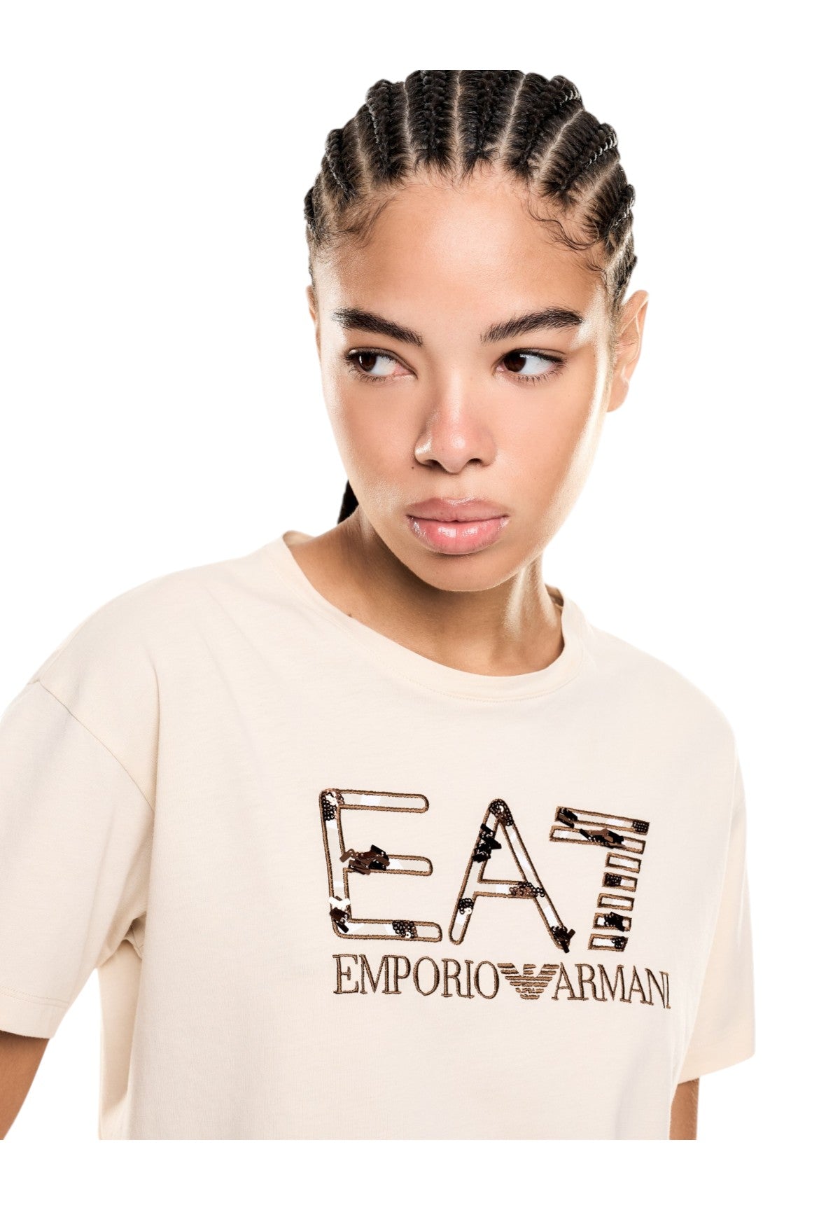 T-shirt a Maniche Corte 7W001096 Fog