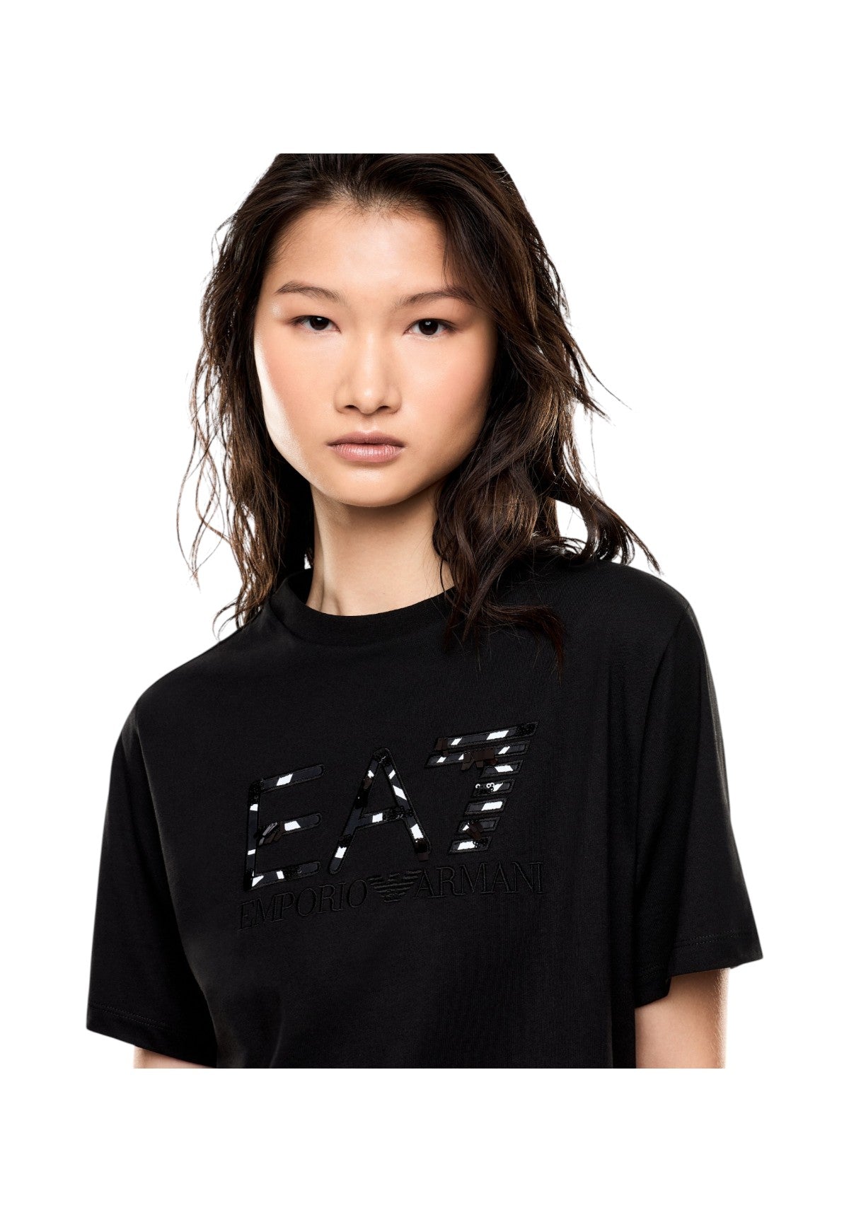 T-shirt a Maniche Corte 7W001096 Black