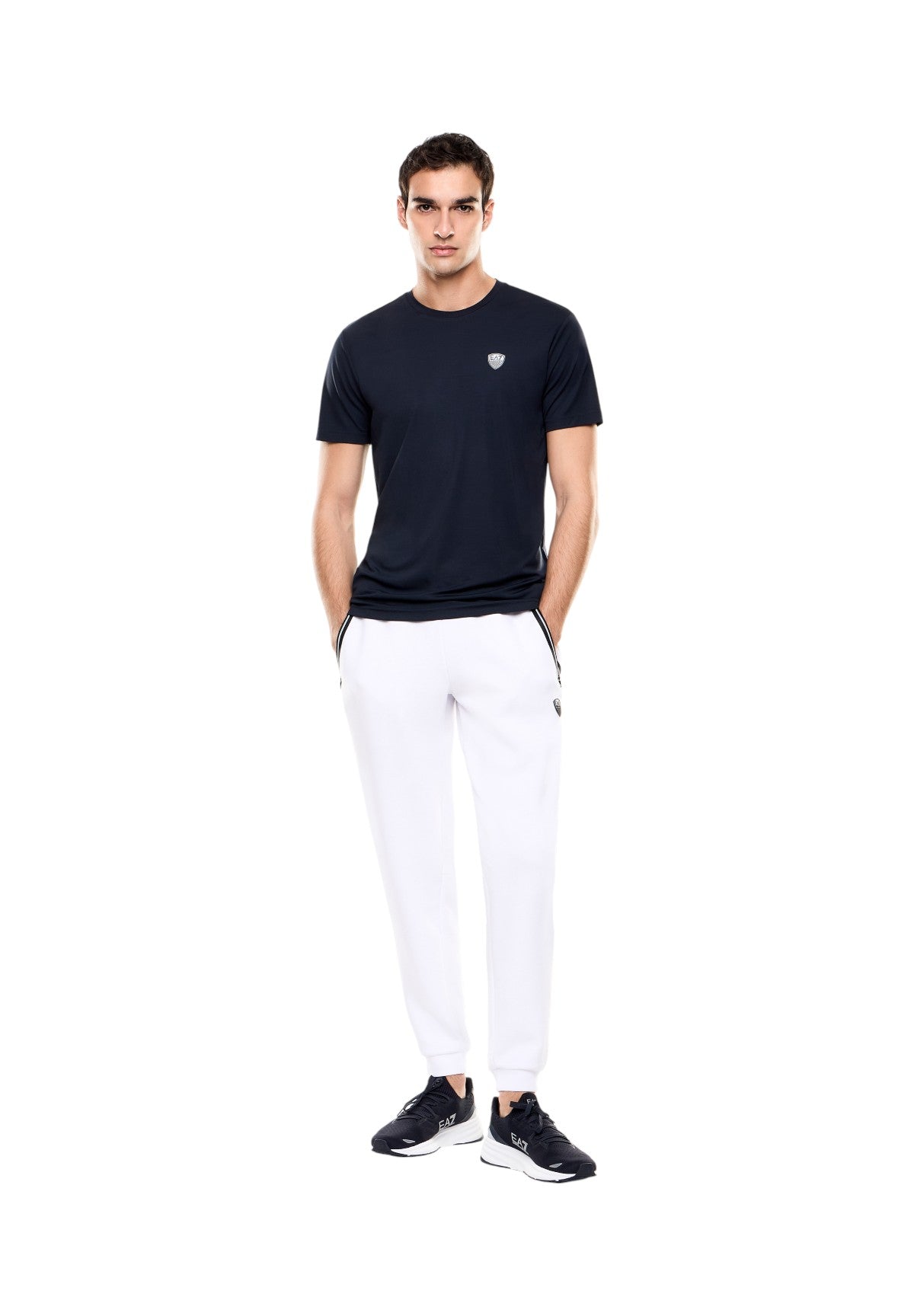 T-shirt a Maniche Corte 8NPT16 Armani Blue