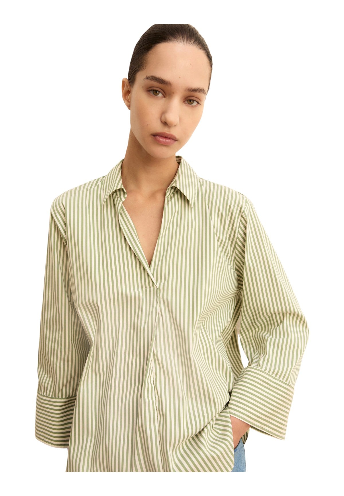 Camicia a Maniche Lunghe 2615111091200 EMMADORNO Verde