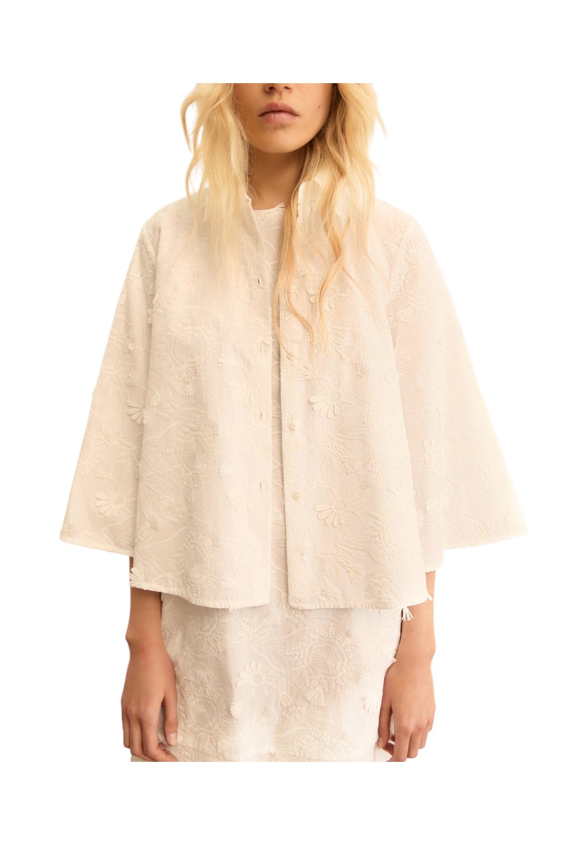 Camicia a Maniche Lunghe 2615111022200 EMMAMICO Bianco