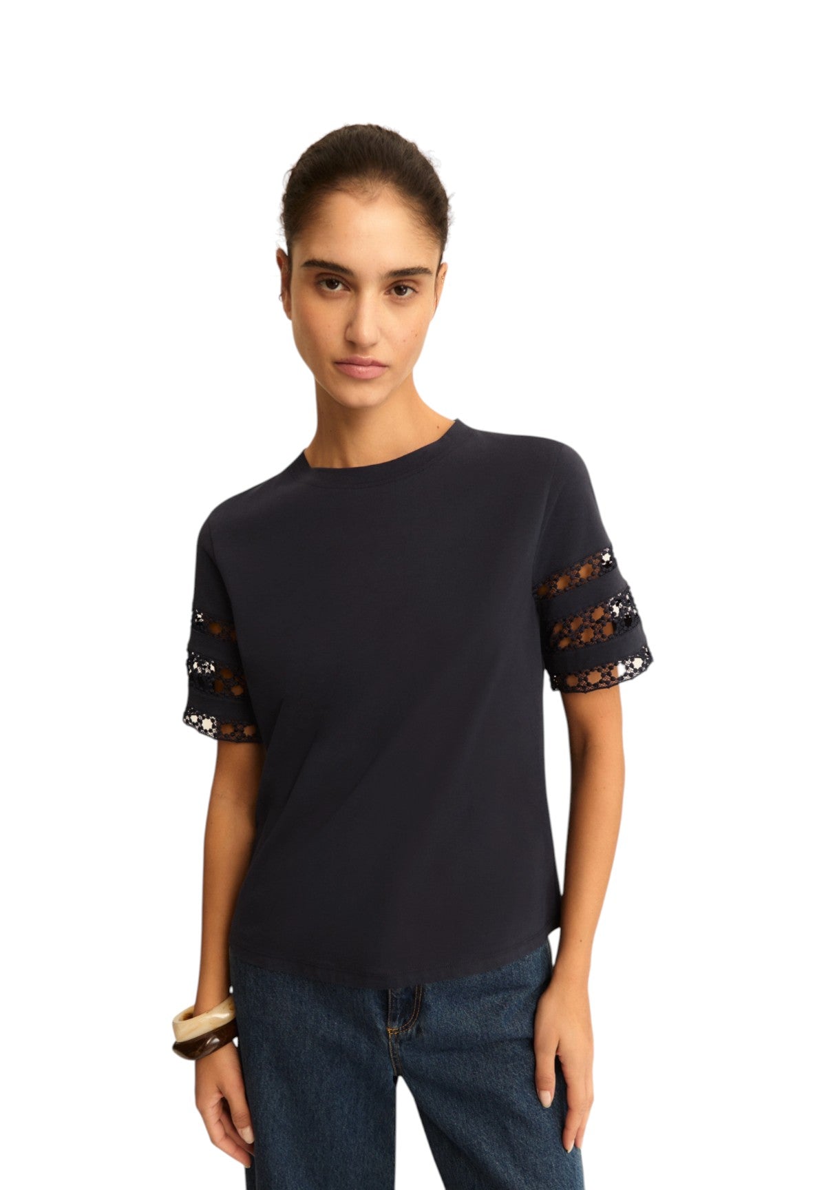 T-shirt a Maniche Corte 2615971042200 EMMAPE Blu notte