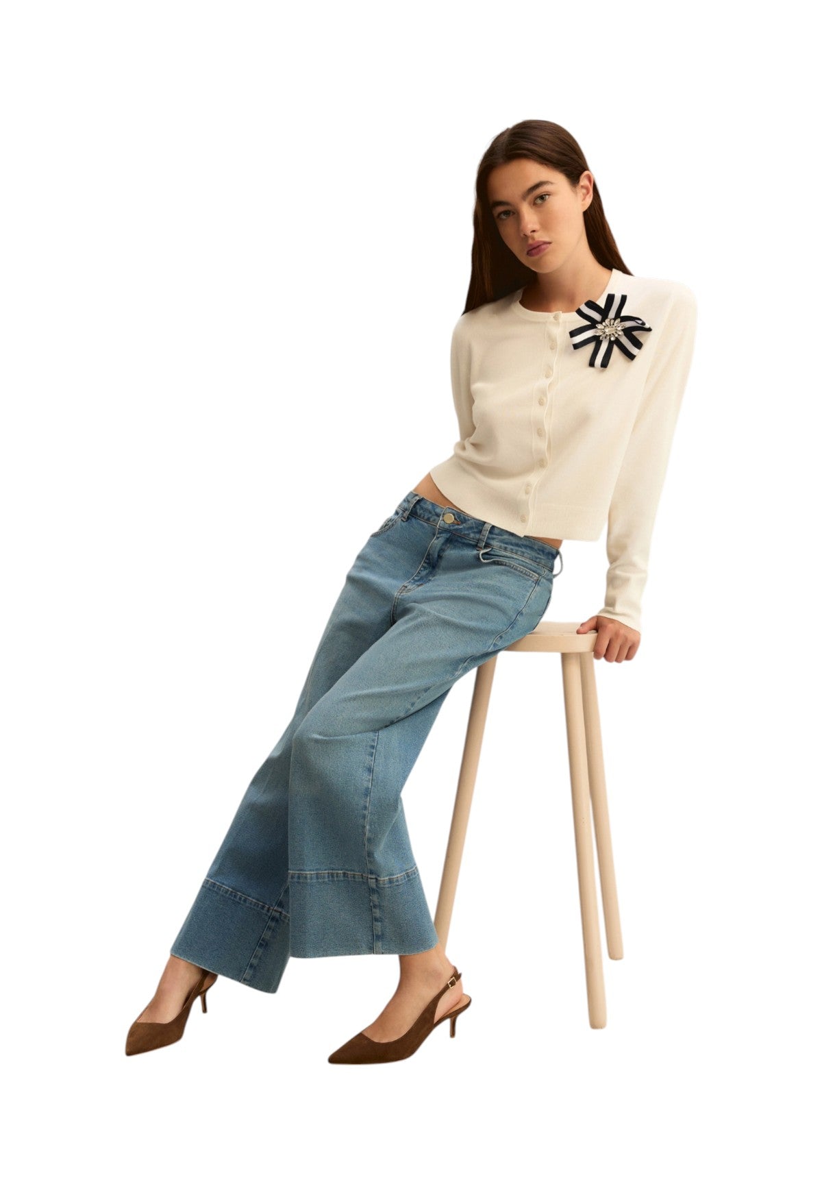 Jeans 2615181011200 EMMCROPPED Blue Jeans