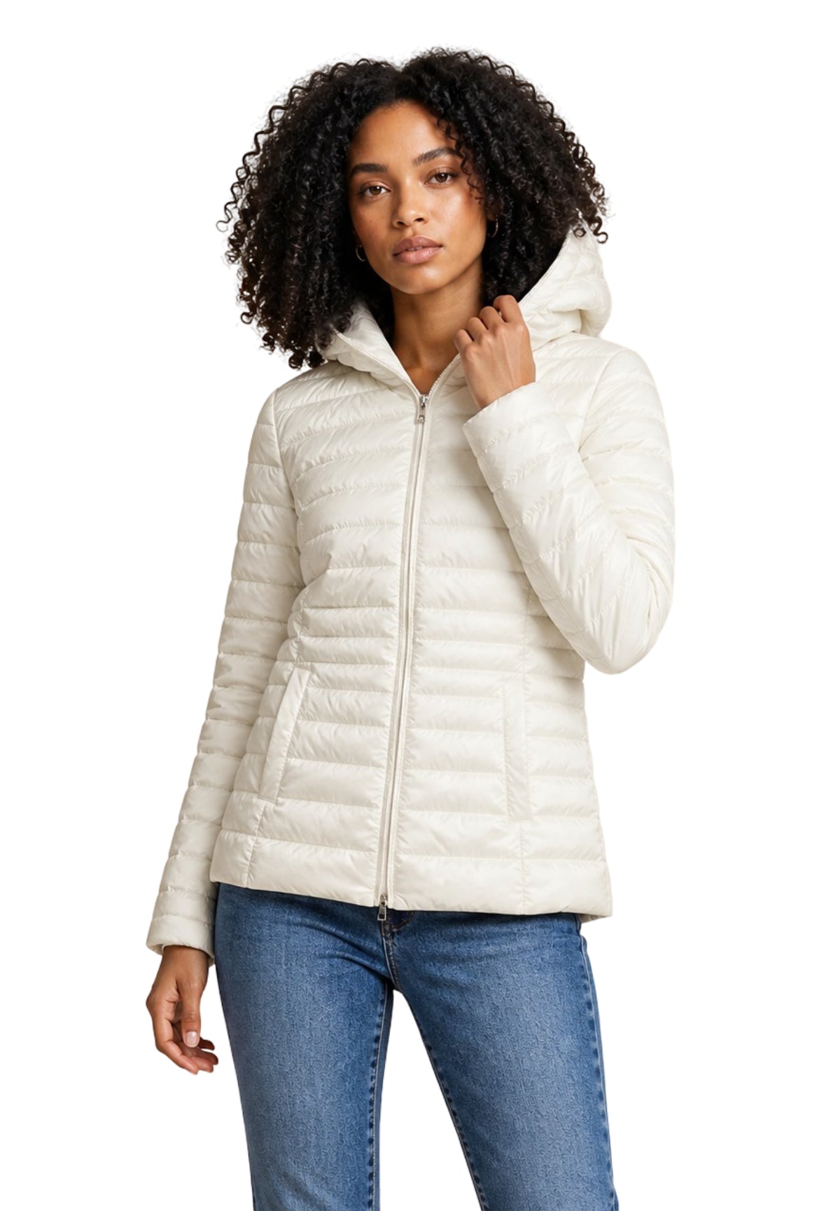 Piumino Leggero 2615481051200 EMMGETTONE Bianco Lana