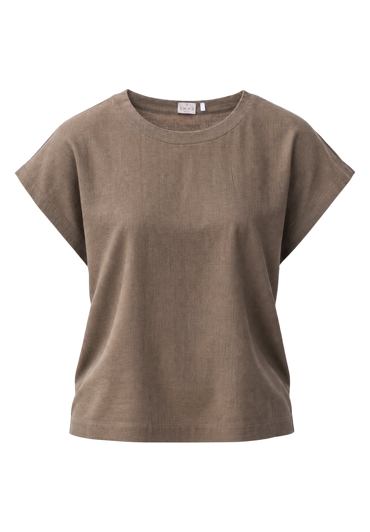 T-shirt a Maniche Corte 2615111132200 EMMGEYSER Tortora