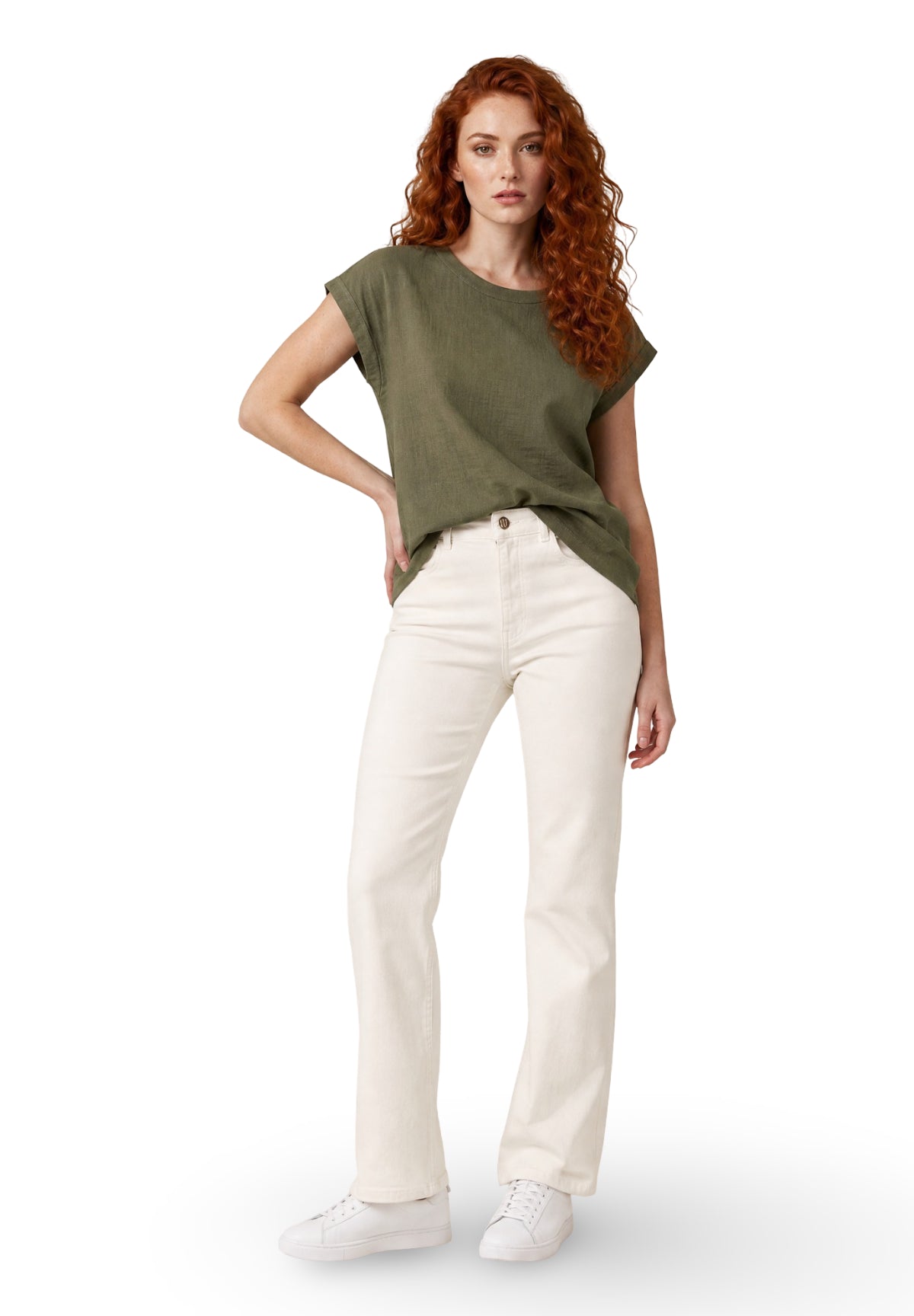 T-shirt a Maniche Corte 2615111132200 EMMGEYSER Verde militare