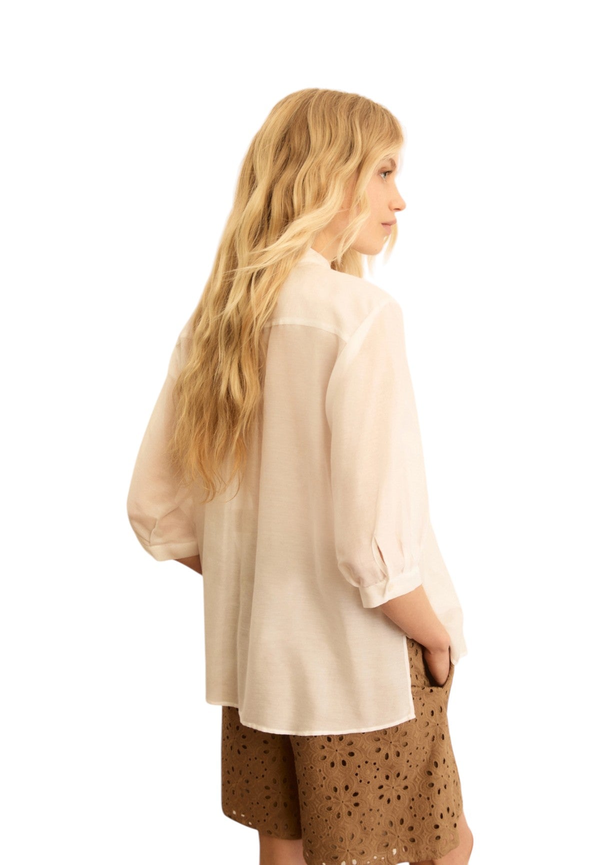 Camicia Coreana 2615111112200 EMMGIGA Bianco