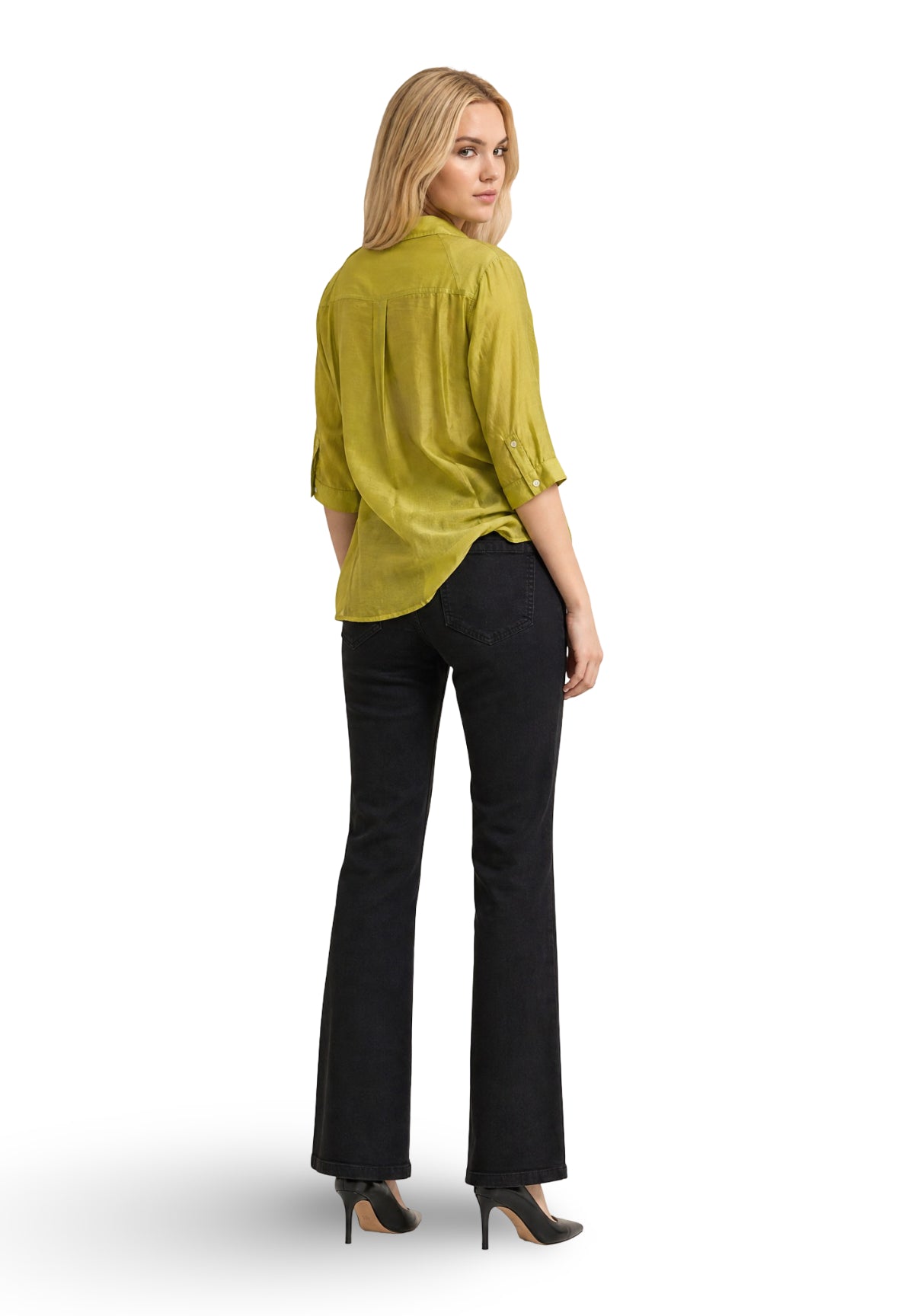 Camicia Coreana 2615111112200 EMMGIGA Verde mela
