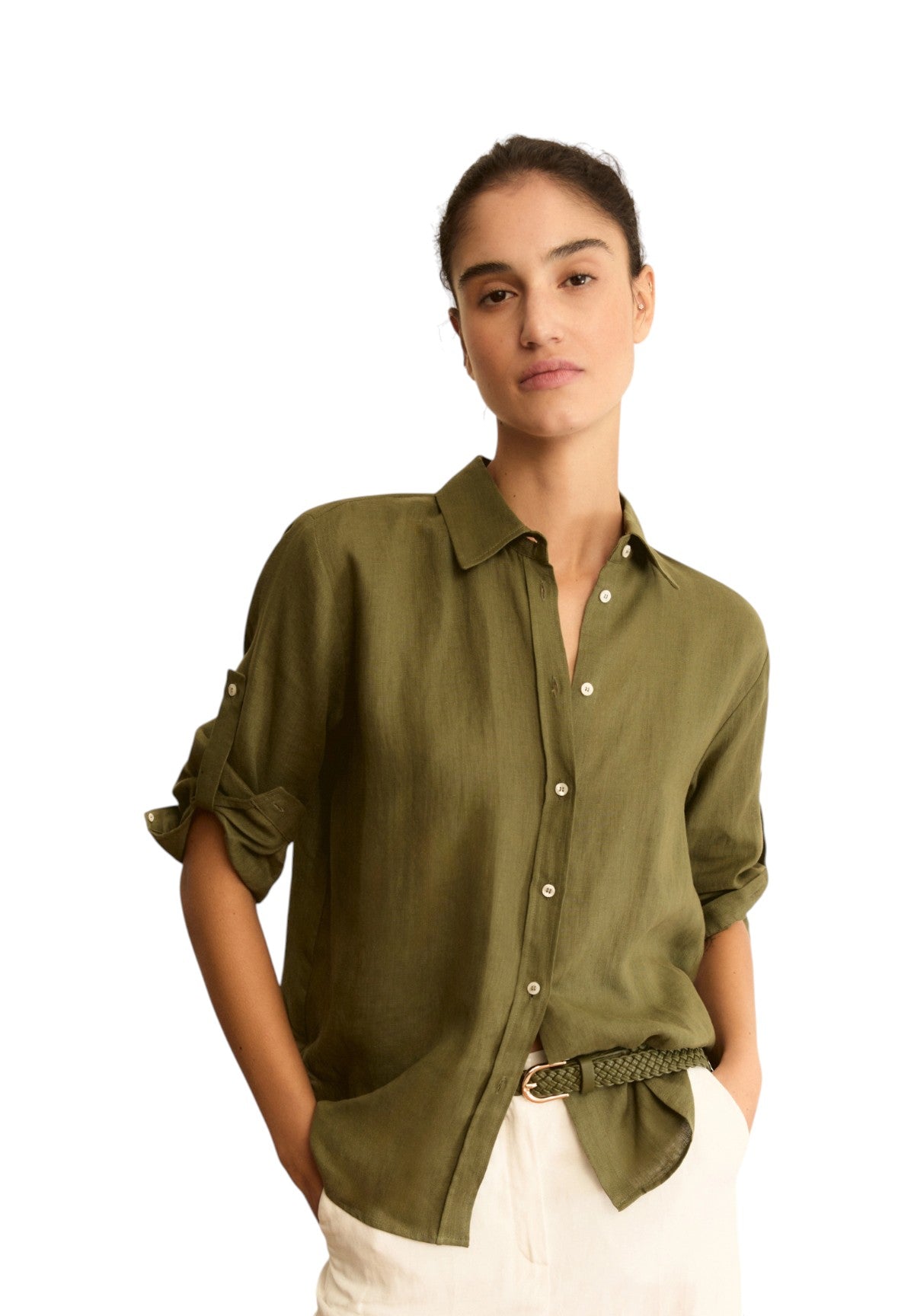 Camicia Overshirt 2615111122200 EMMGIRELLO Verde militare