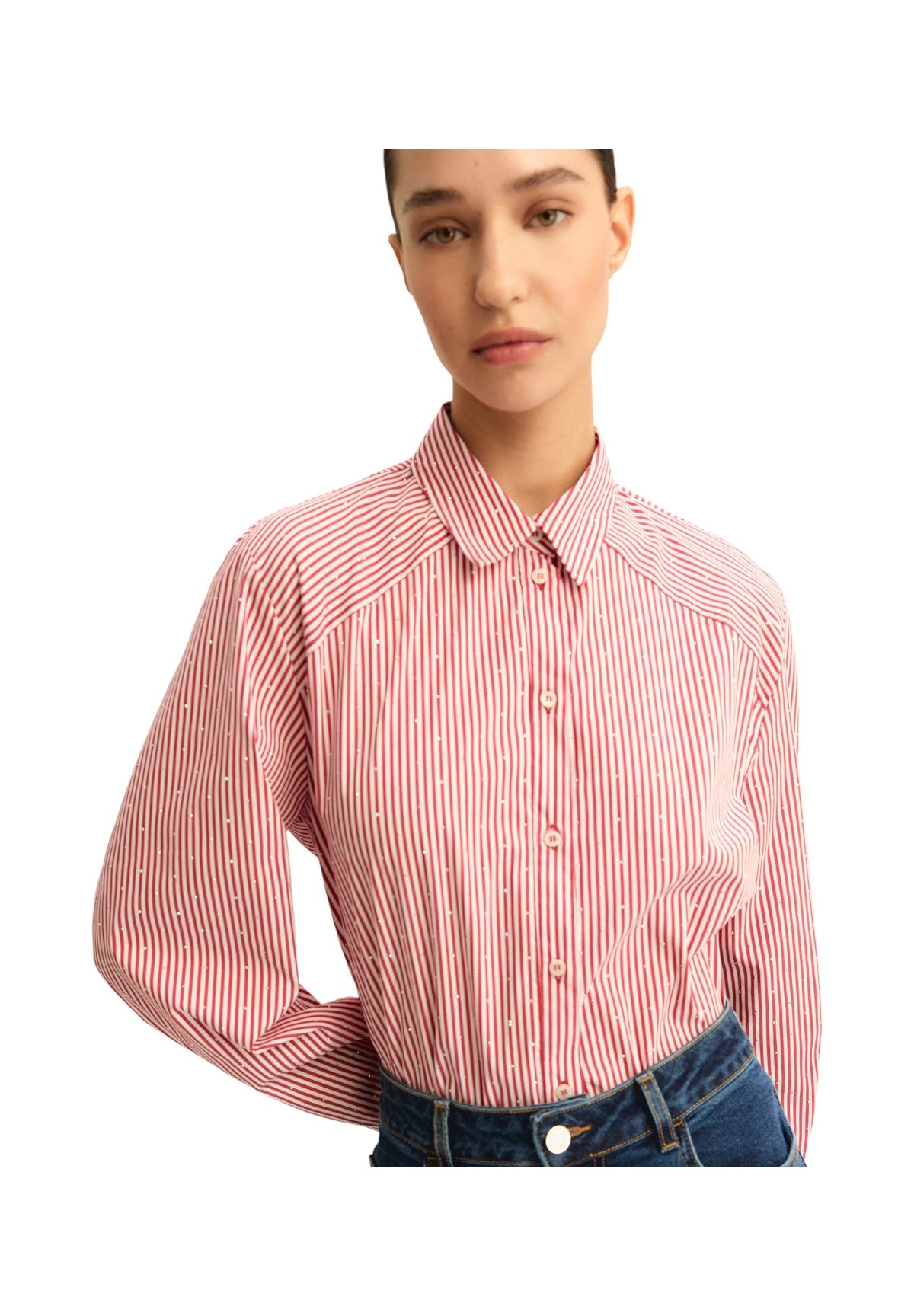 Camicia a Maniche Lunghe 2615111121200 EMMLIUTI Rosso