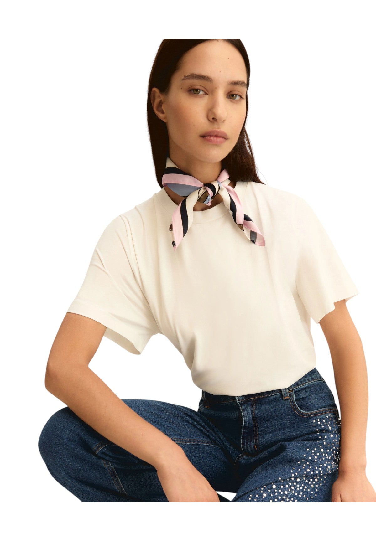 T-shirt a Maniche Corte 2615971041200 EMMMAESTRO Bianco