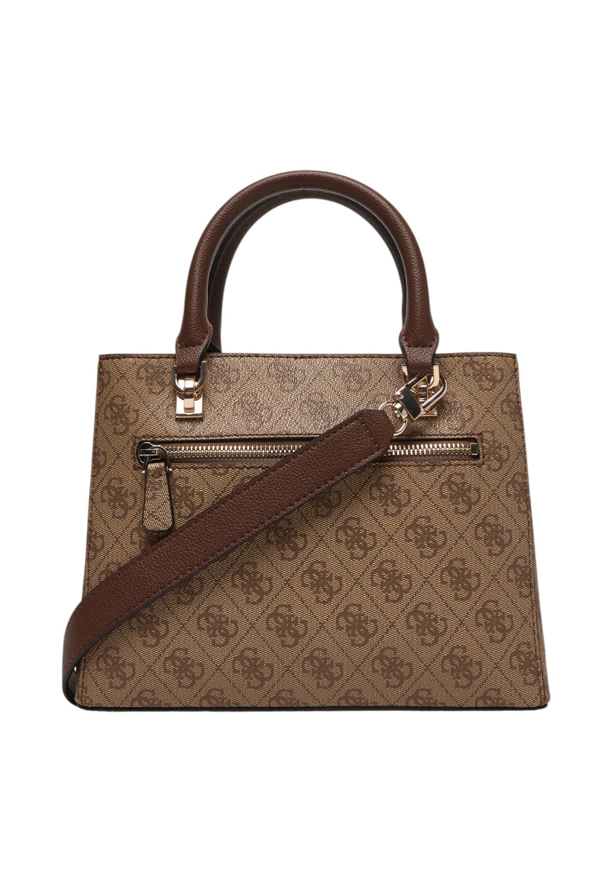 Borsa a Spalla Noelle Ii 3 Comp Shldr Xbody HWBG96 Latte Logo, Brown