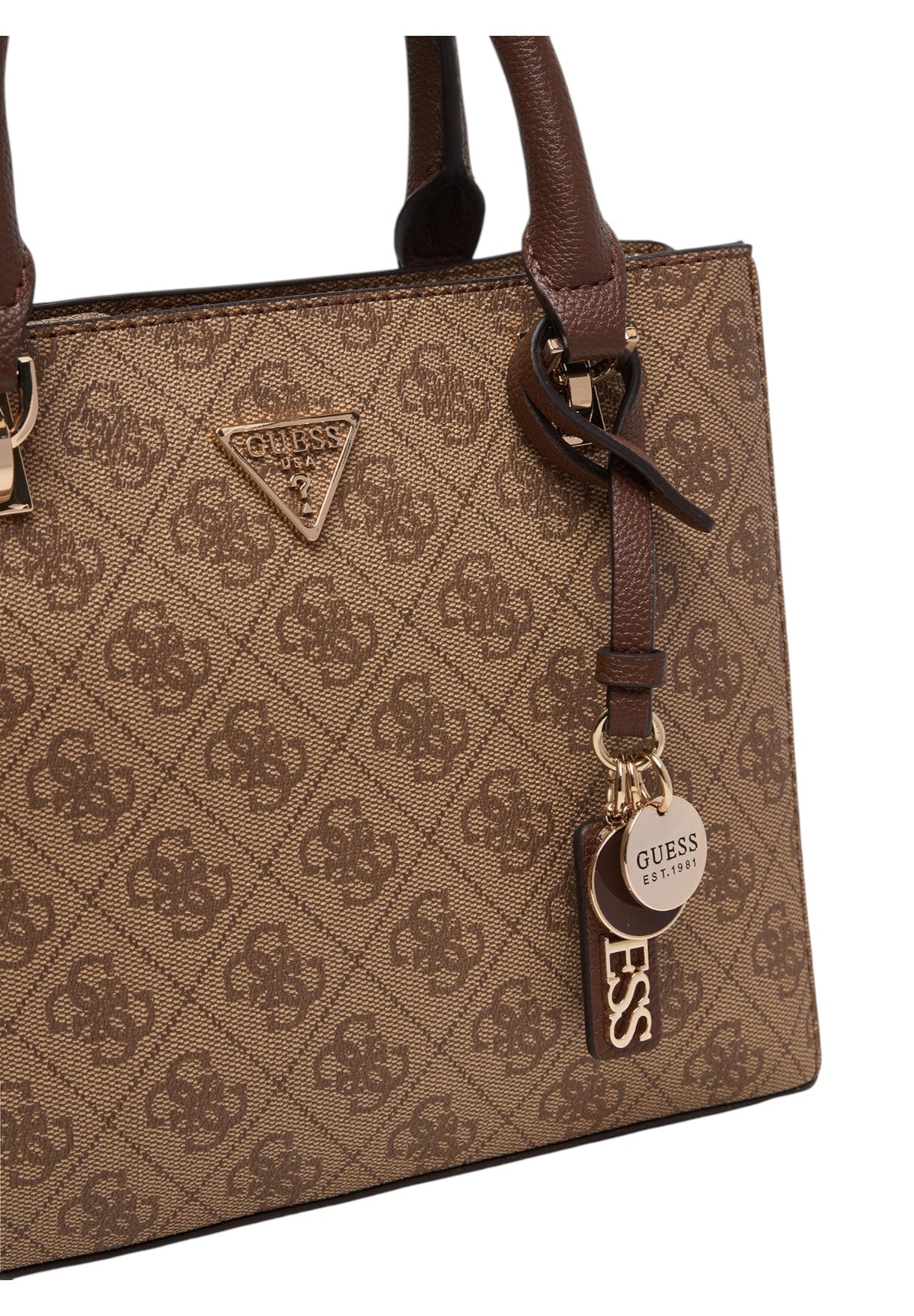 Borsa a Spalla Noelle Ii 3 Comp Shldr Xbody HWBG96 Latte Logo, Brown