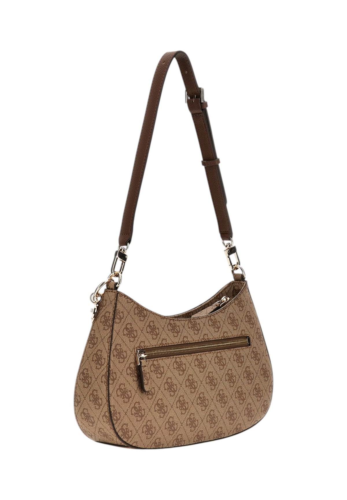 Borsa a Spalla Noelle Ii 3 Comp Shldr Xbody HWBG96 Latte Logo, Brown